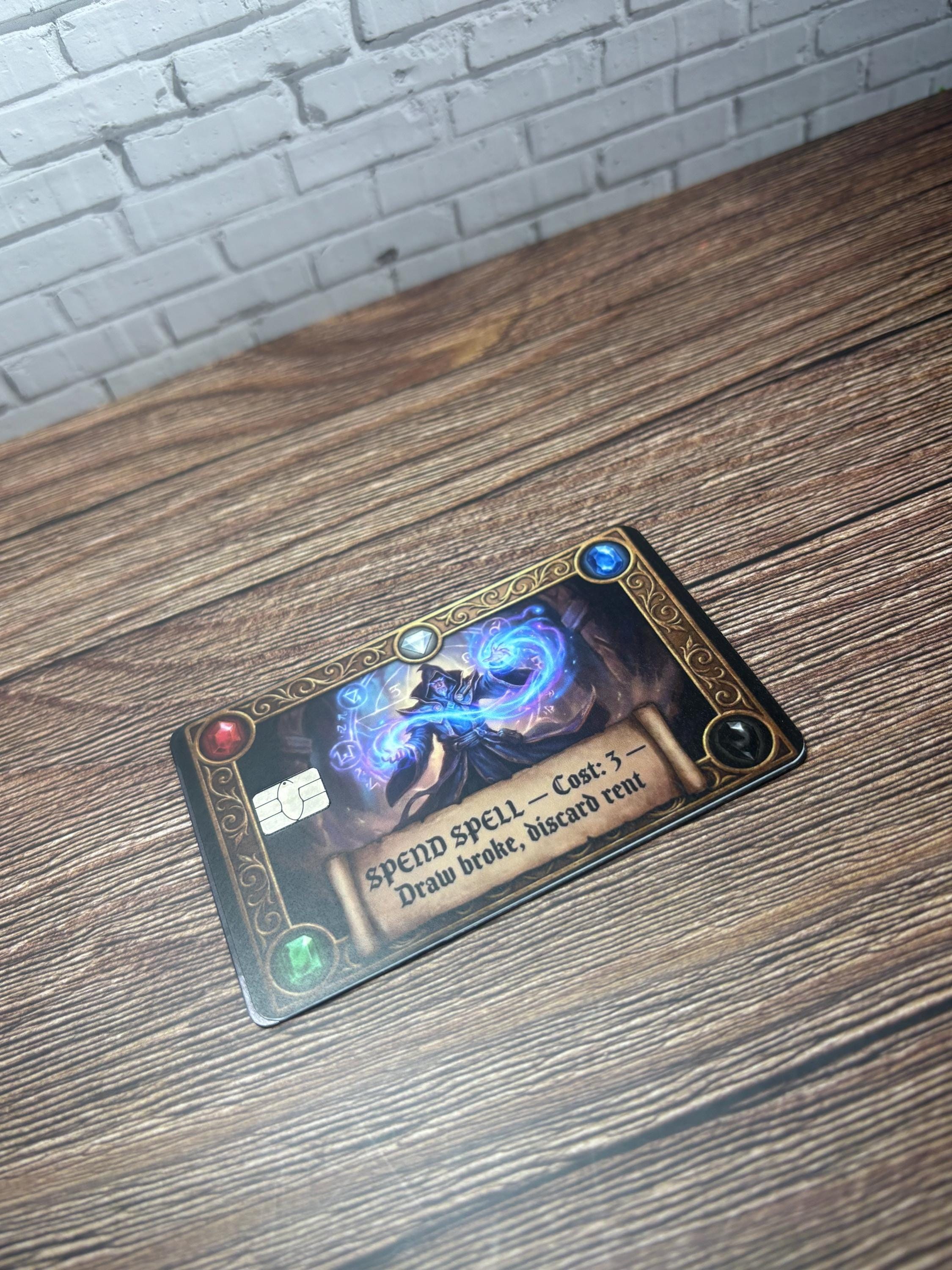Fantasy TCG Credit Card Skin, Vinyl Decal, Trading Card Gamer Wrap, view 4