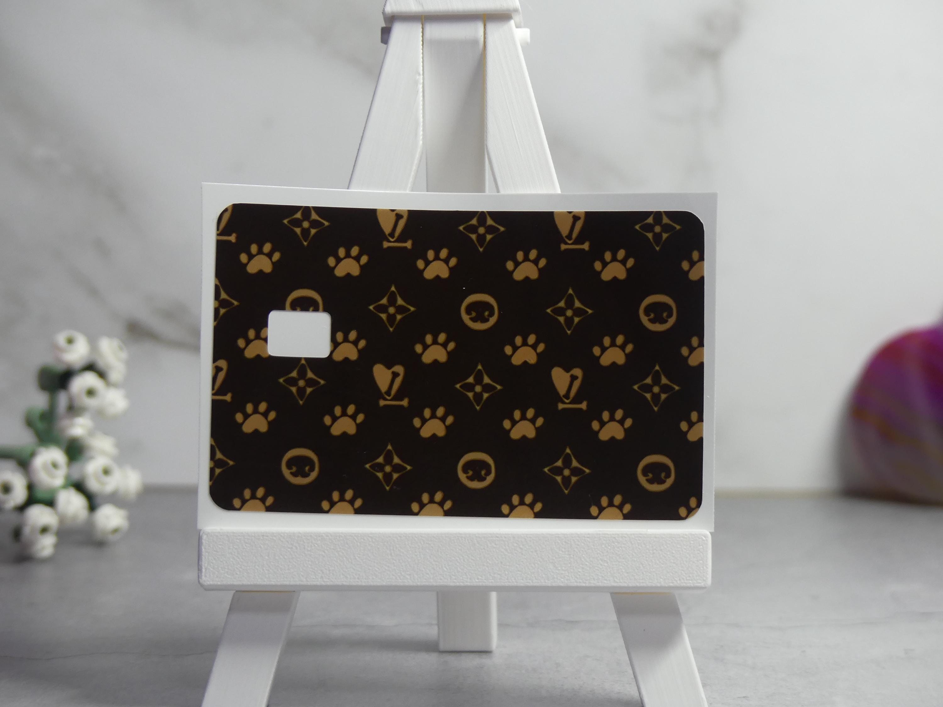 Paw Print Credit Card Decal, Luxury Style Vinyl Skin, Pet Lover