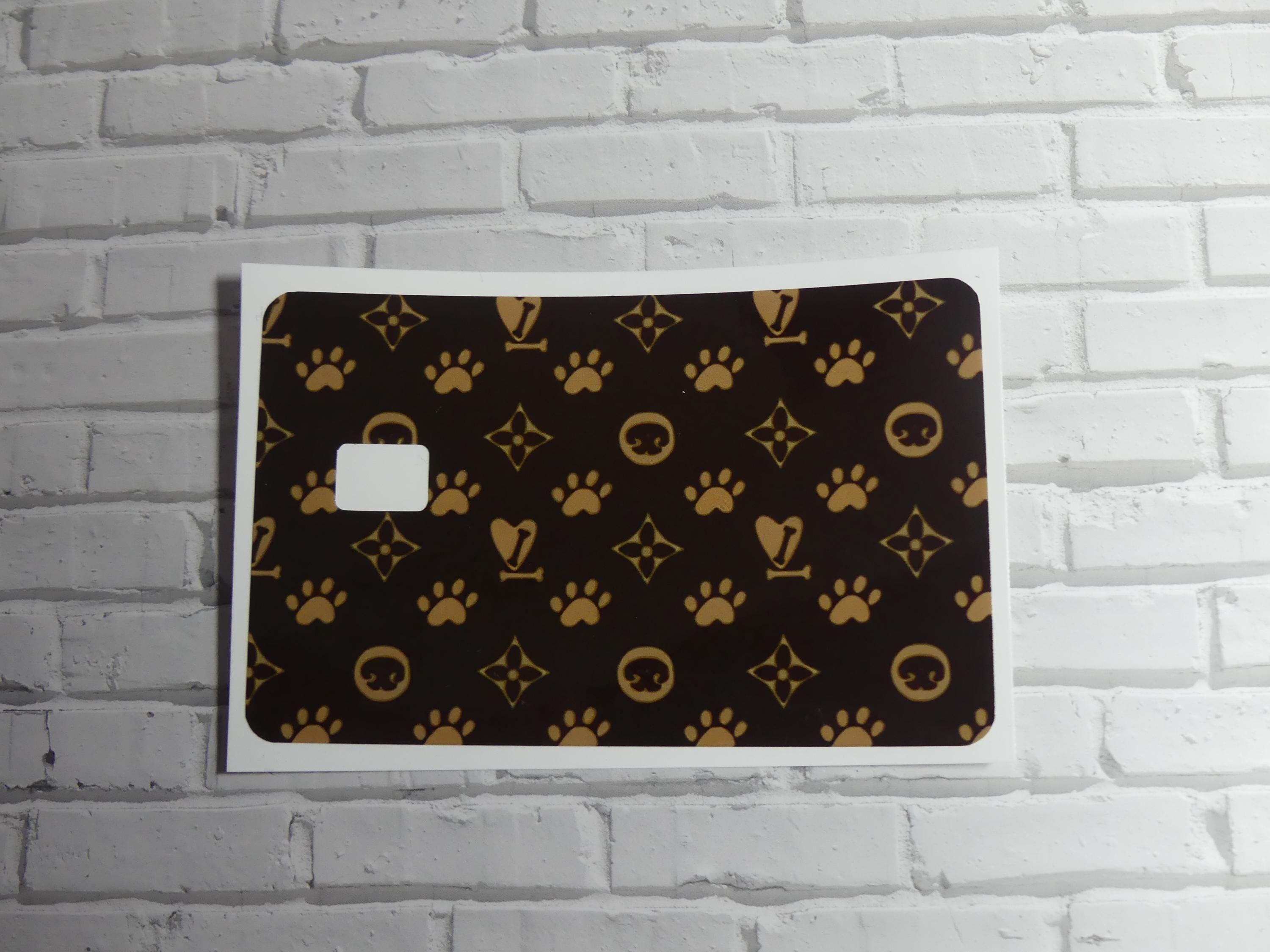 Paw Print Credit Card Decal, Luxury Style Vinyl Skin, Pet Lover, view 3