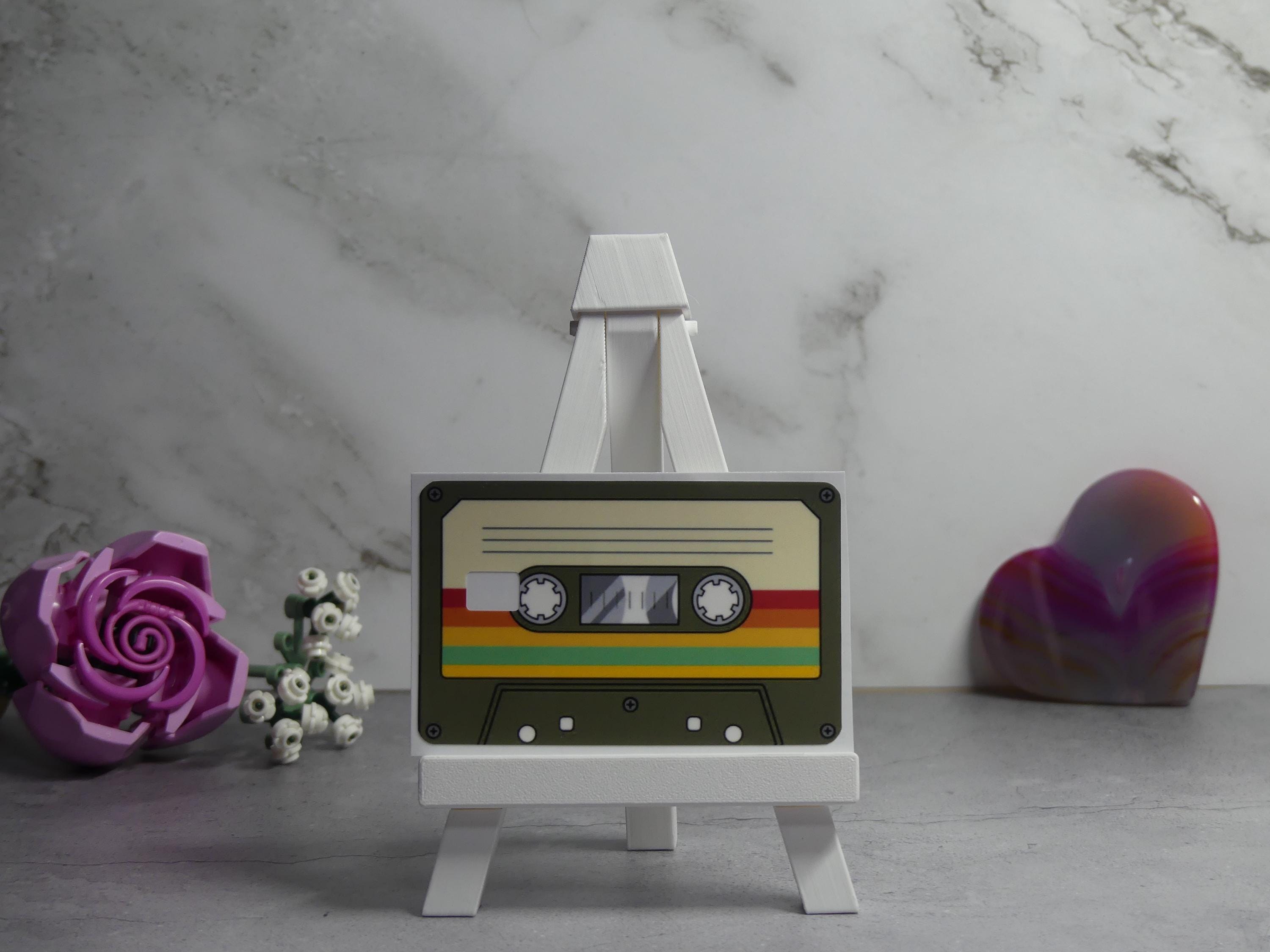 Retro Cassette Tape Credit Card Skin, 80s Mixtape Vinyl Decal, Music Lover Wallet Sticker, view 4