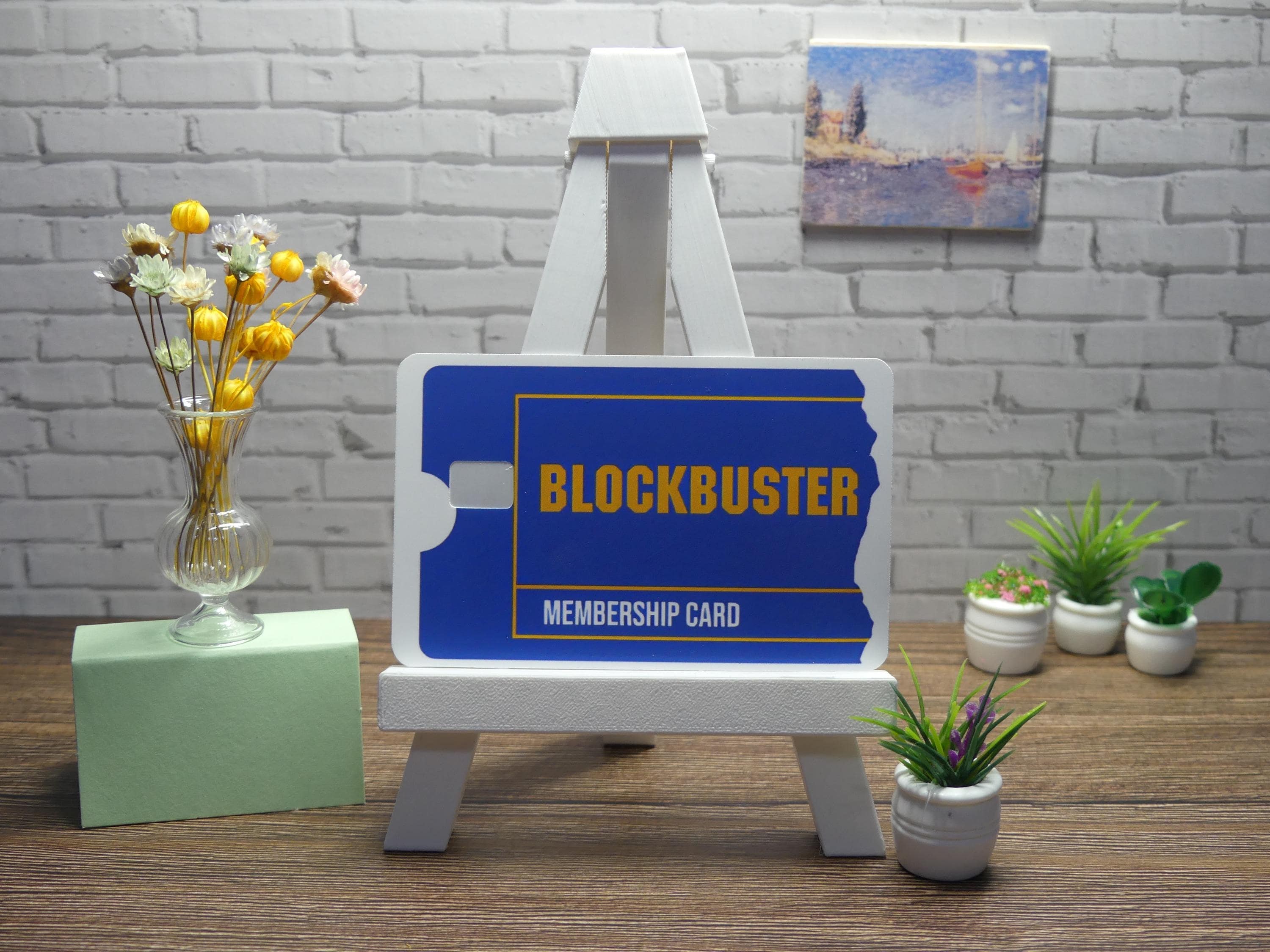 90s Video Rental Membership Card Skin, Retro Movie Night Vinyl Decal