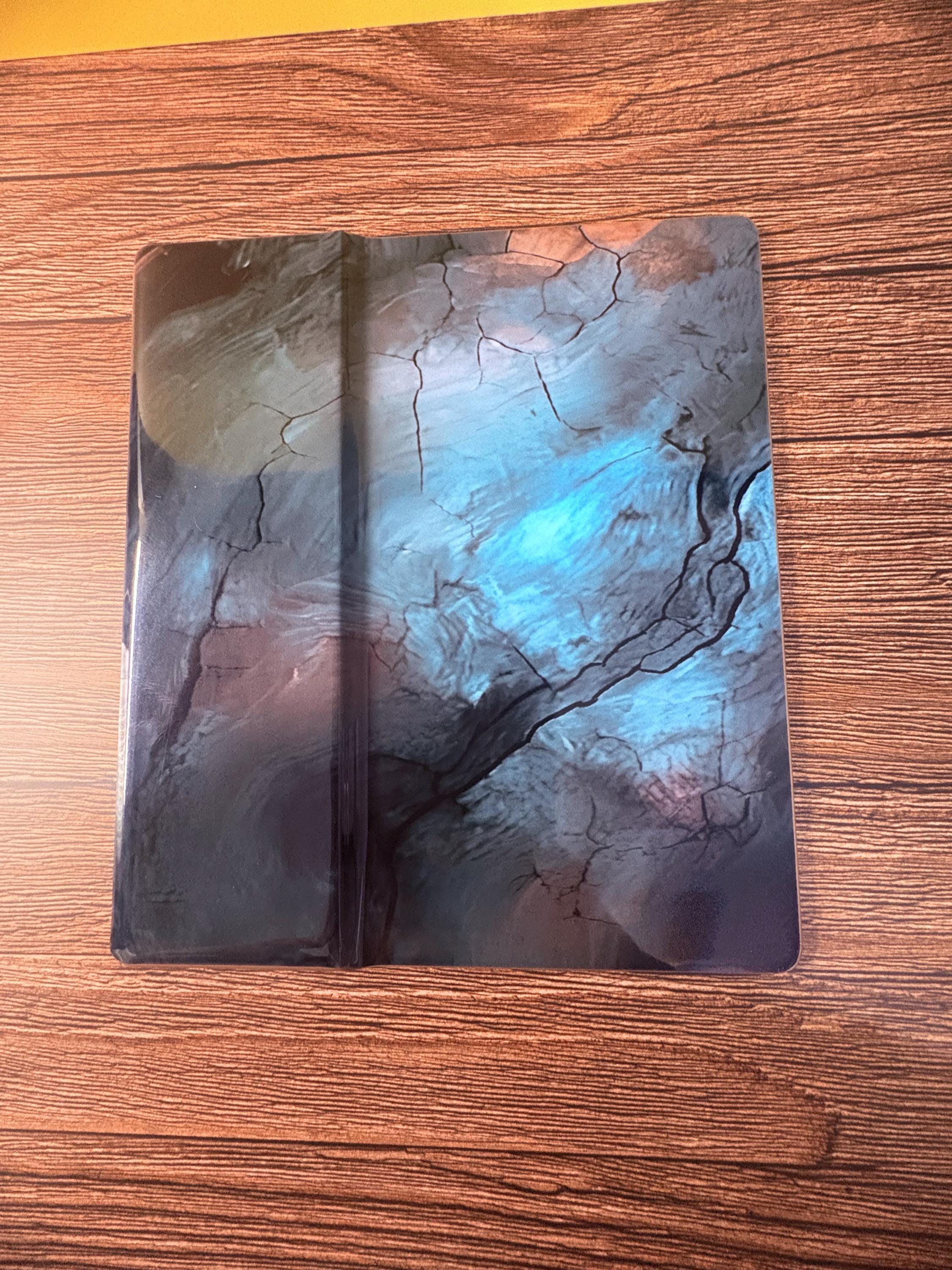 Moody Teal Marble Kindle Skin, Dark Academia Vinyl Wrap (Paperwhite, Oasis)