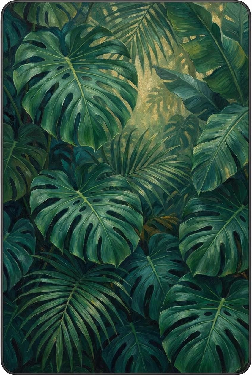 Tropical Palms Kindle Skin, Moody Jungle Botanical Vinyl Decal, Nature Reader Cover, view 3