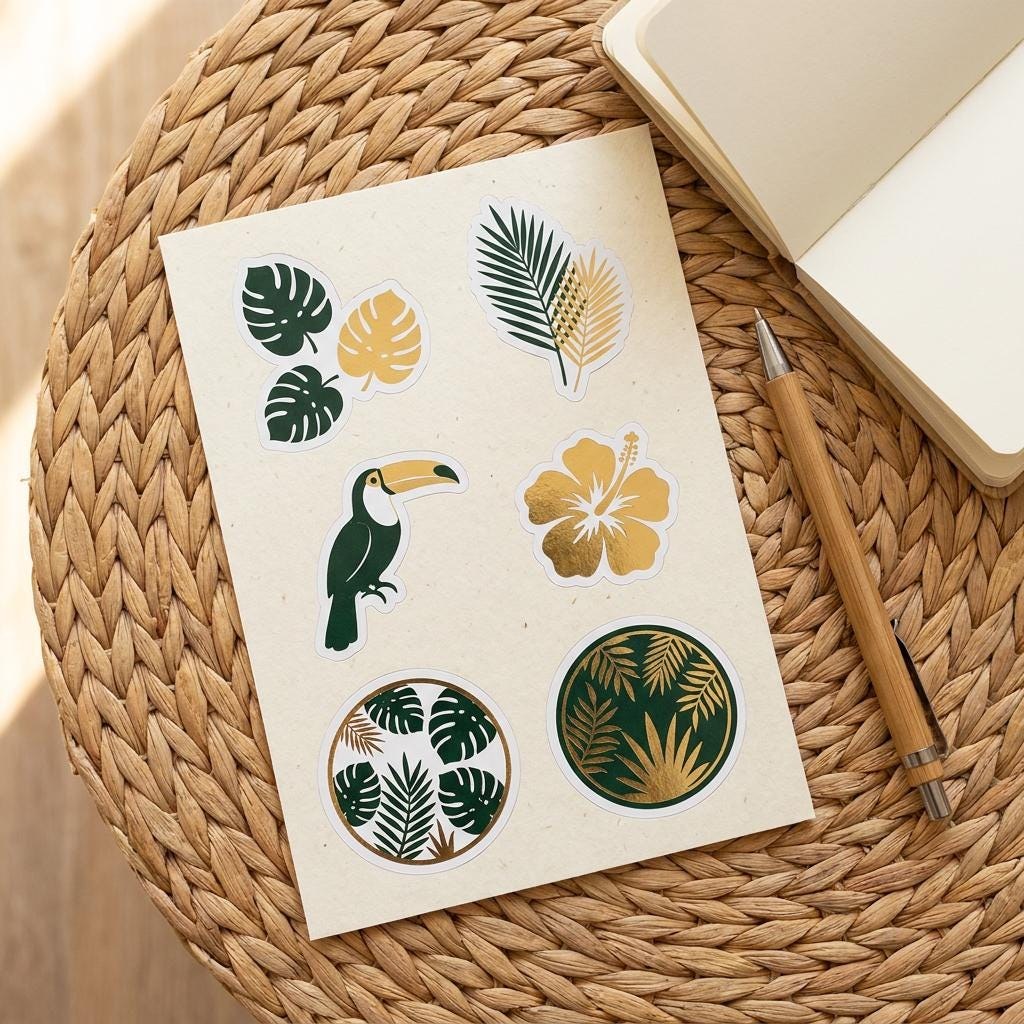 Tropical Palms Kindle Skin, Moody Jungle Botanical Vinyl Decal, Nature Reader Cover, view 4