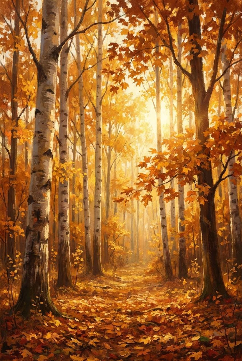 Autumn Forest Kindle Skin, Fall Foliage Vinyl Decal, Cozy Reader Cover, view 3