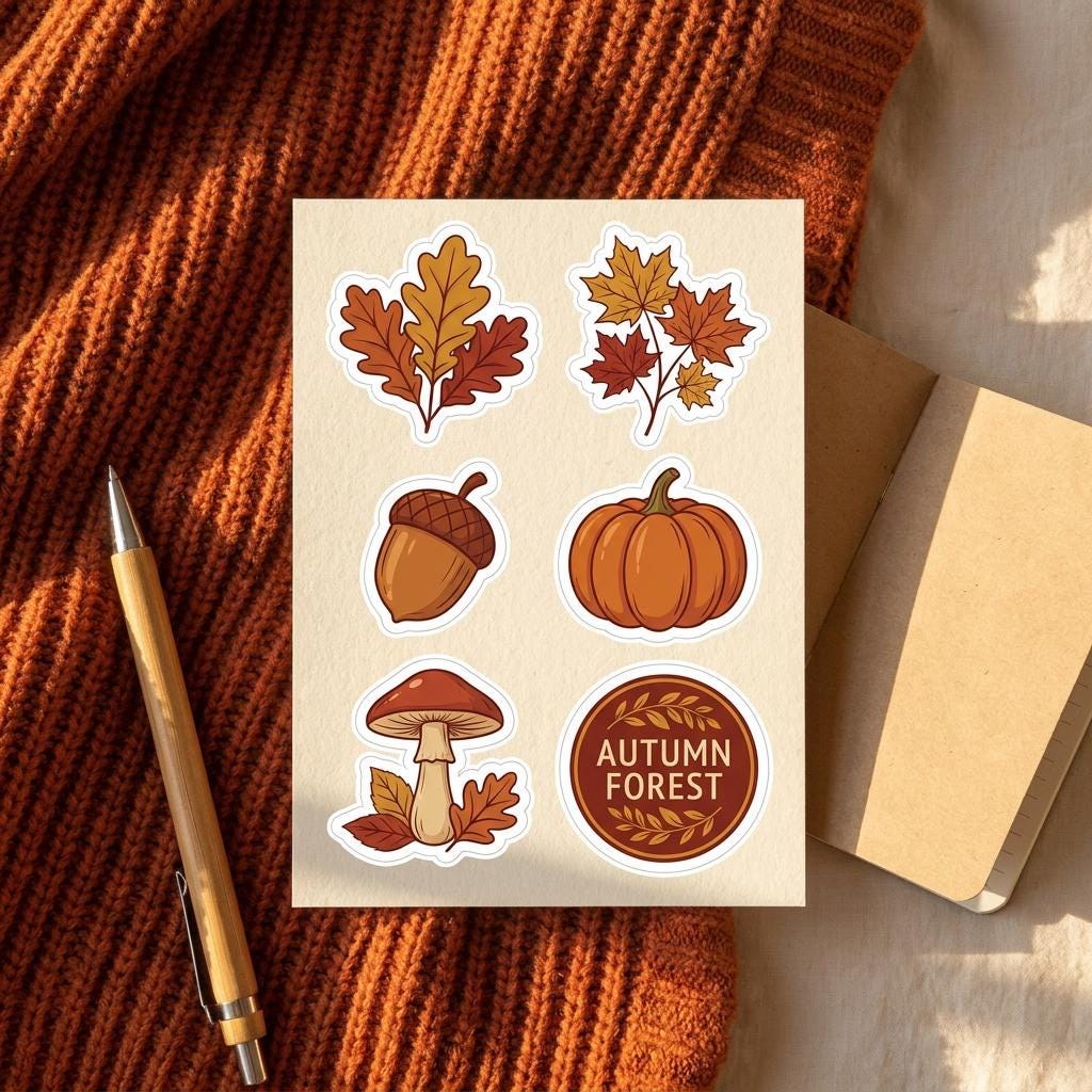 Autumn Forest Kindle Skin, Fall Foliage Vinyl Decal, Cozy Reader Cover, view 4