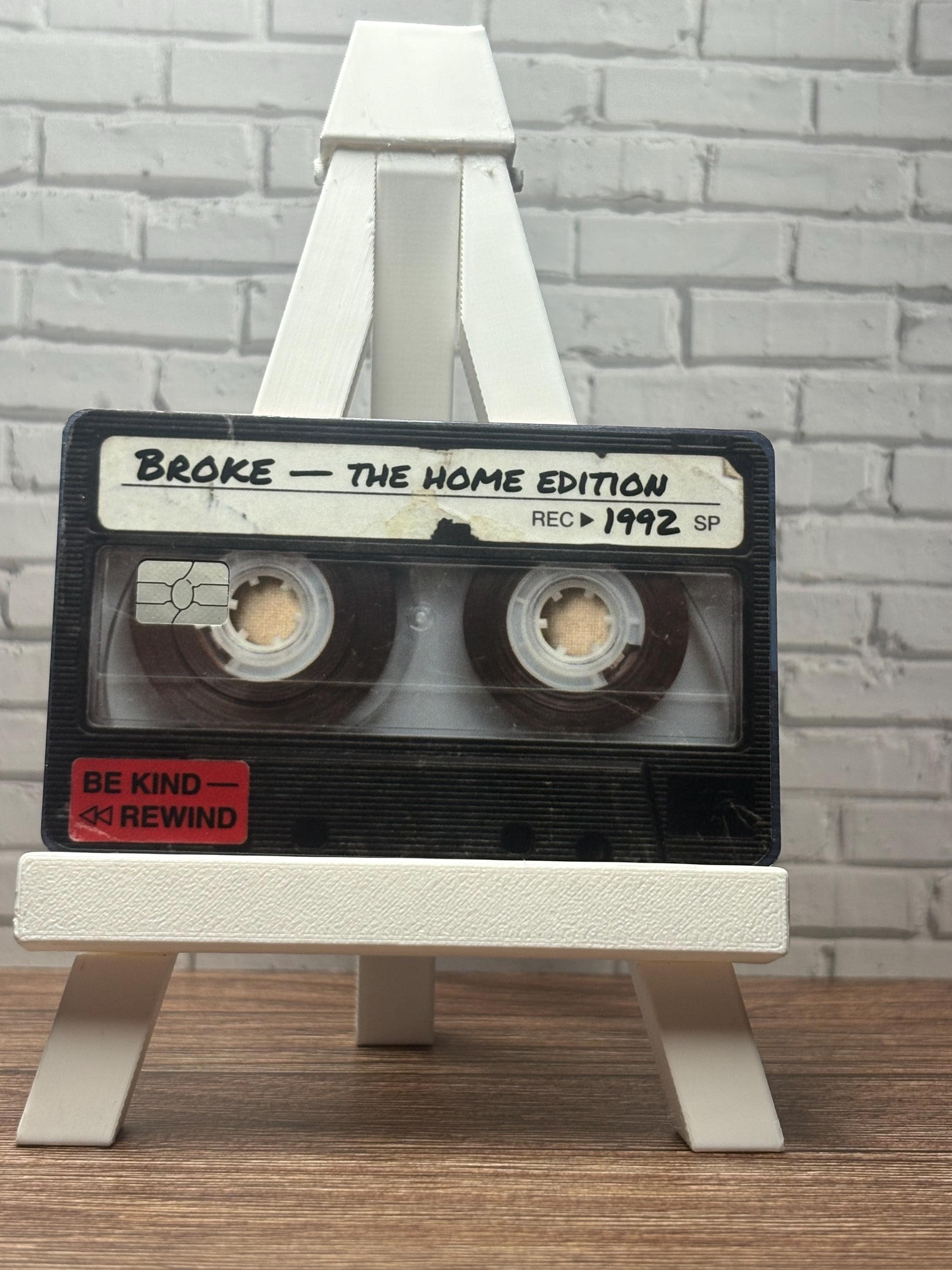 Home Edition Broke Cassette Card Skin, Y2K Vintage Debit Card Wrap