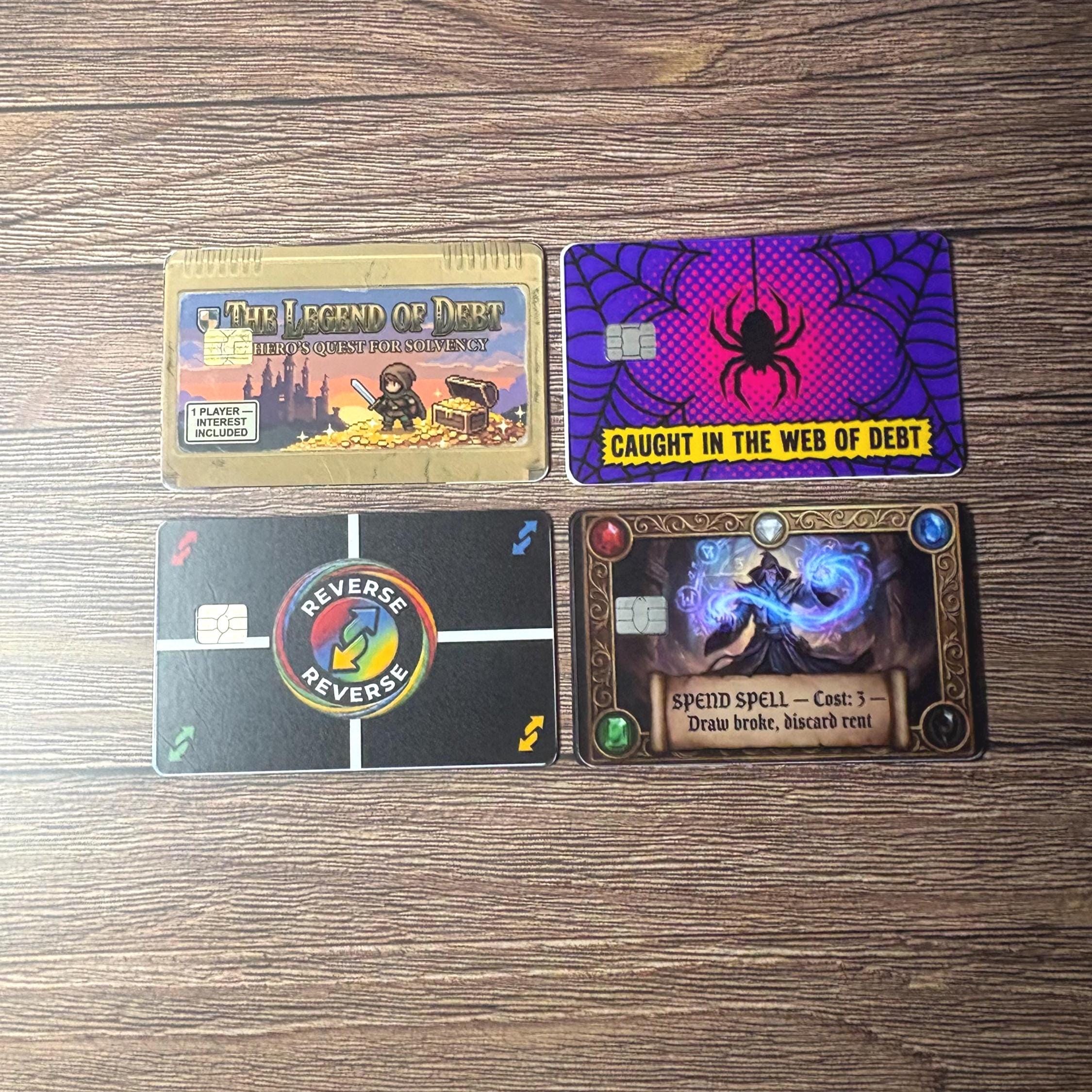 Gamer Credit Card Skins, Waterproof Vinyl Covers (Pick 2 of 4), view 2