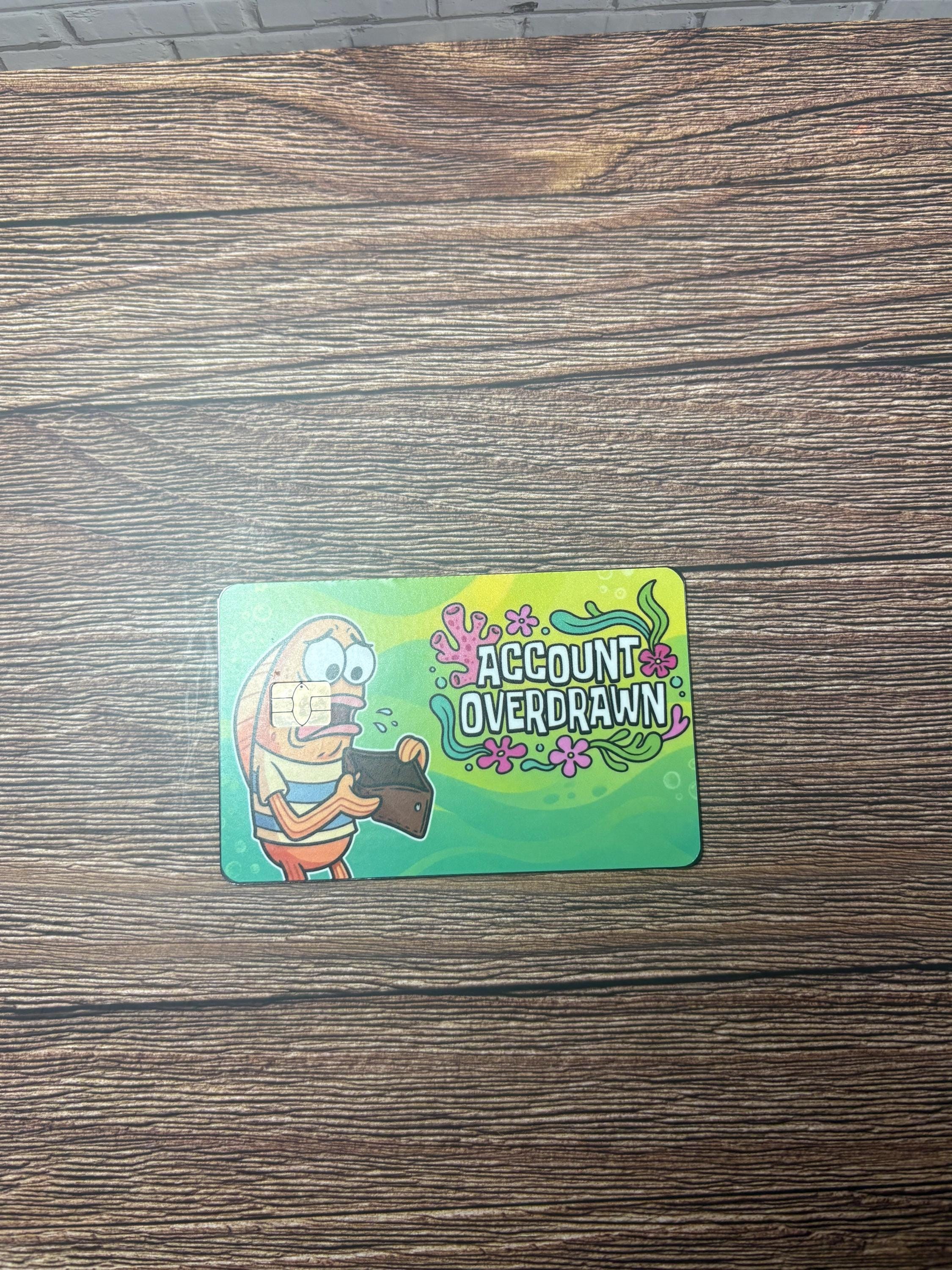 Account Overdrawn Card Skin | Funny Debit Sticker, view 4