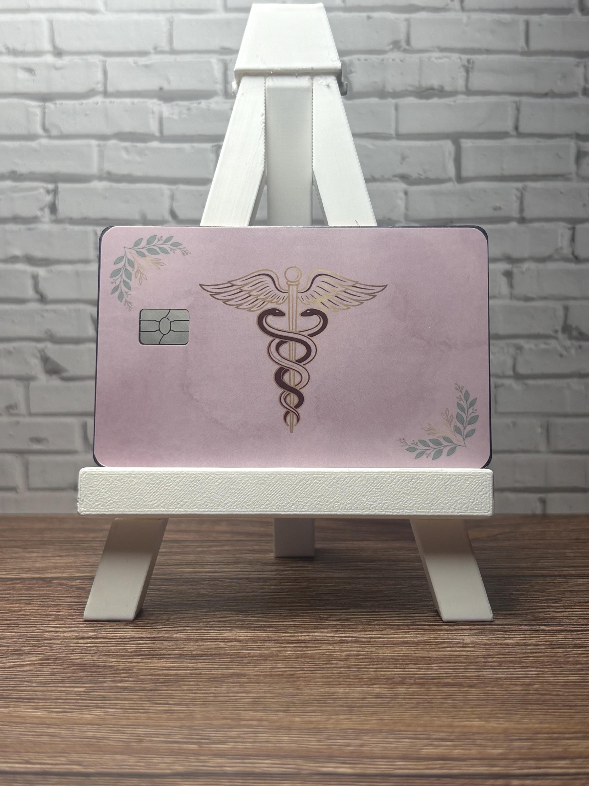 Nurse Card Skin, Nurse Debit Sticker, Stethoscope Heart Cover, RN Nursing Gift
