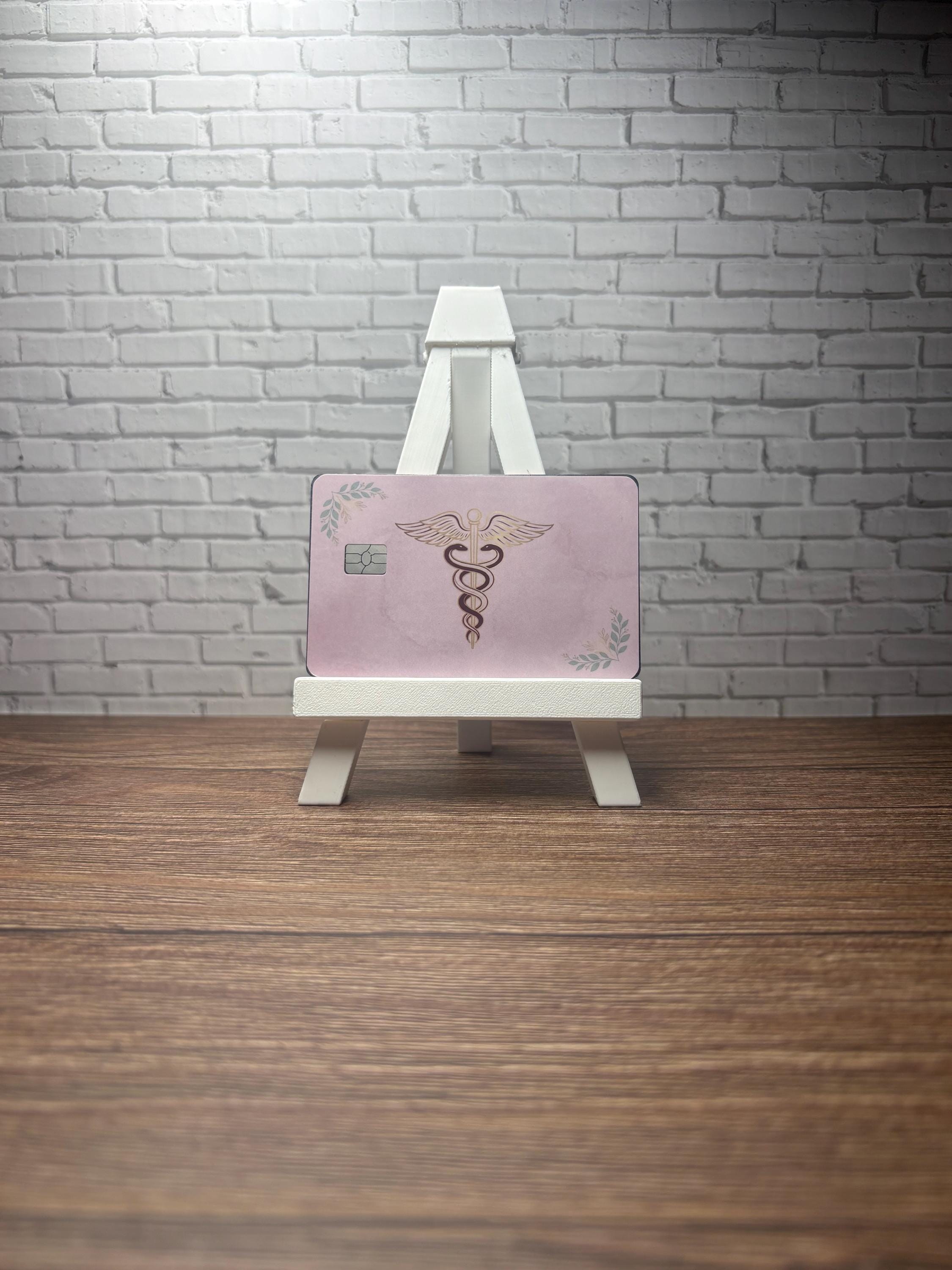 Nurse Card Skin, Nurse Debit Sticker, Stethoscope Heart Cover, RN Nursing Gift, view 2