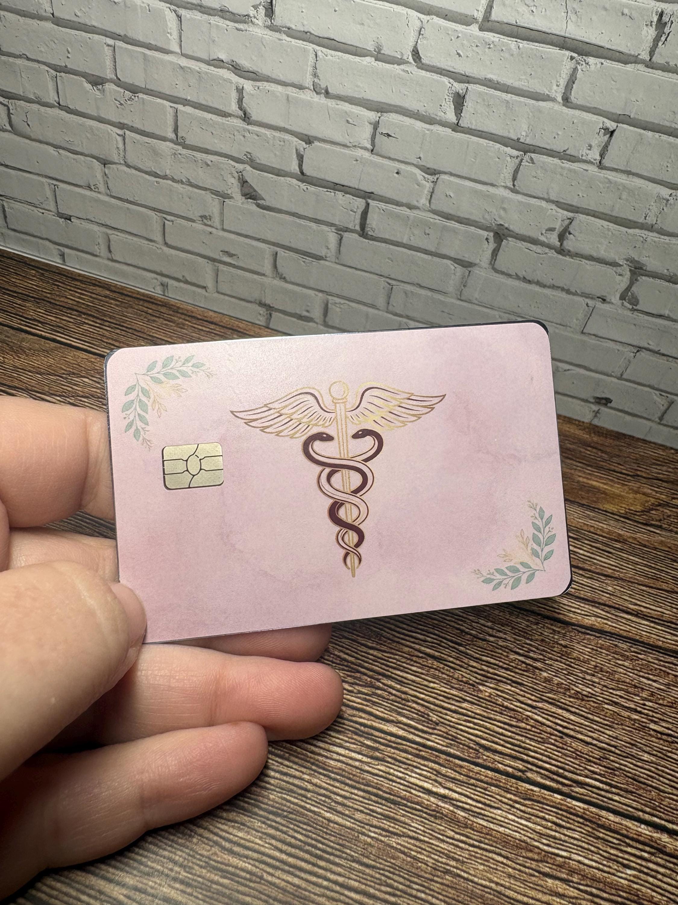 Nurse Card Skin, Nurse Debit Sticker, Stethoscope Heart Cover, RN Nursing Gift, view 3