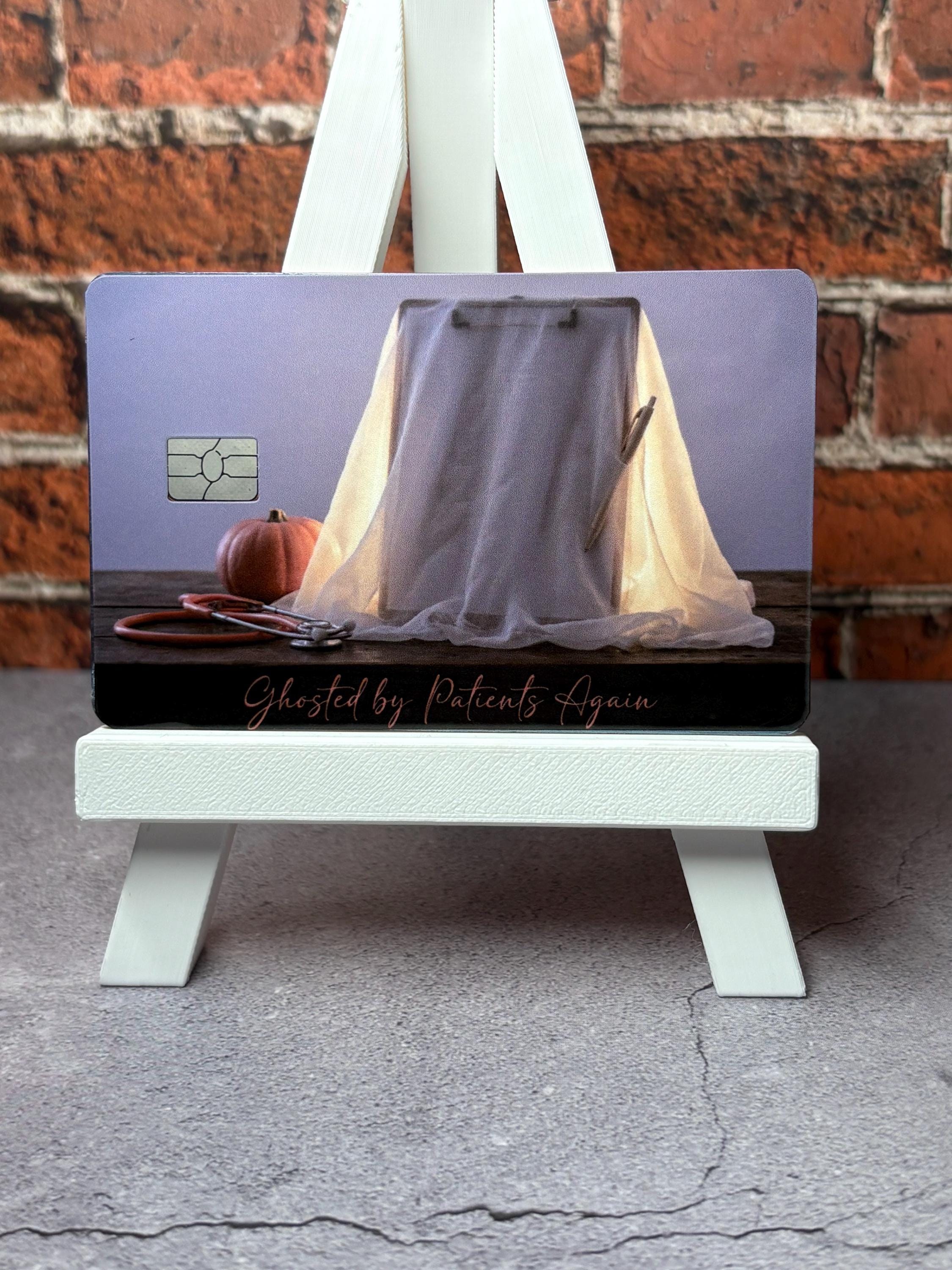 Ghosted By Patients Again Card Skin | Spooky Nurse Halloween Gift (Waterproof)