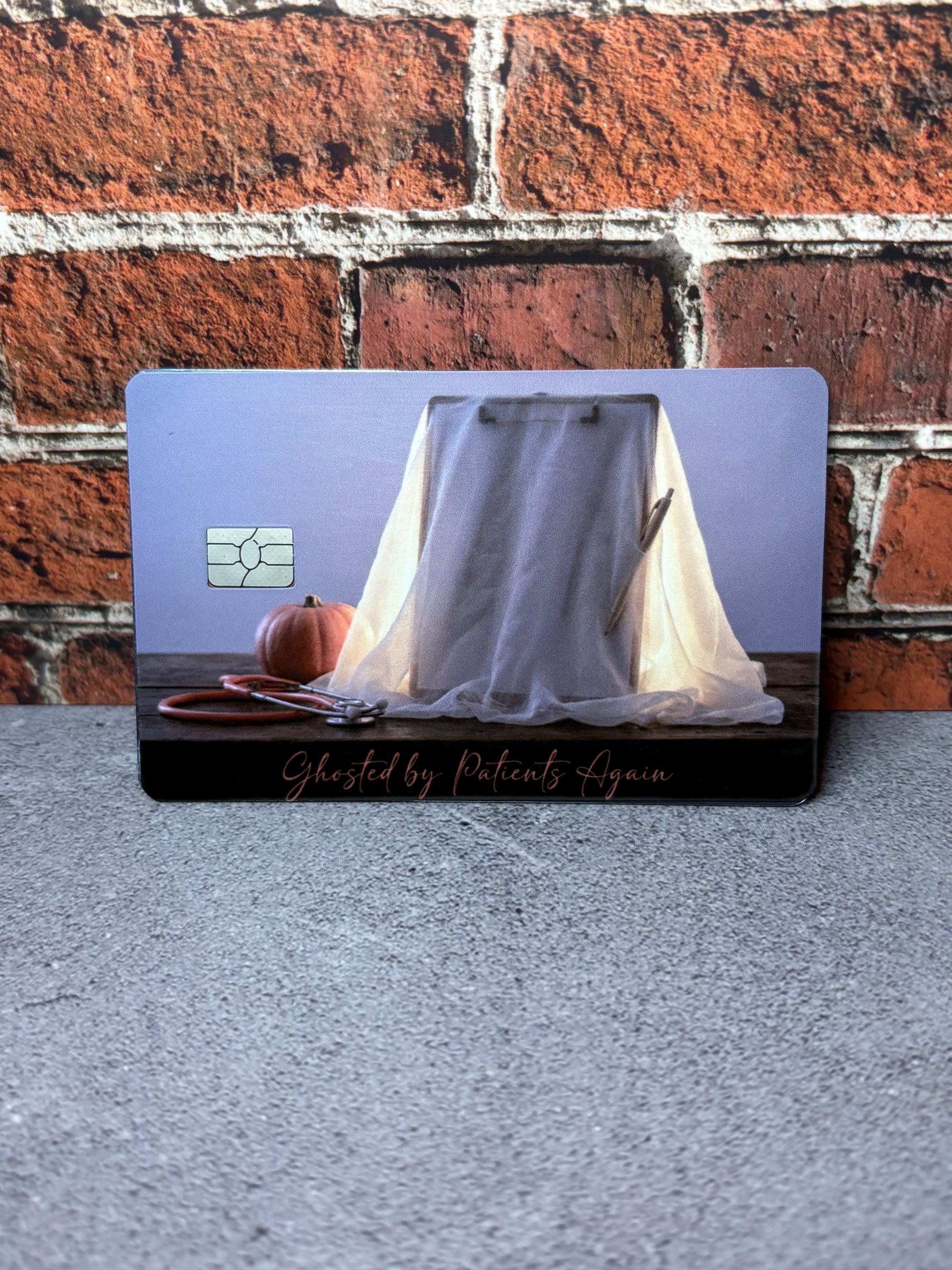 Ghosted By Patients Again Card Skin | Spooky Nurse Halloween Gift (Waterproof), view 5