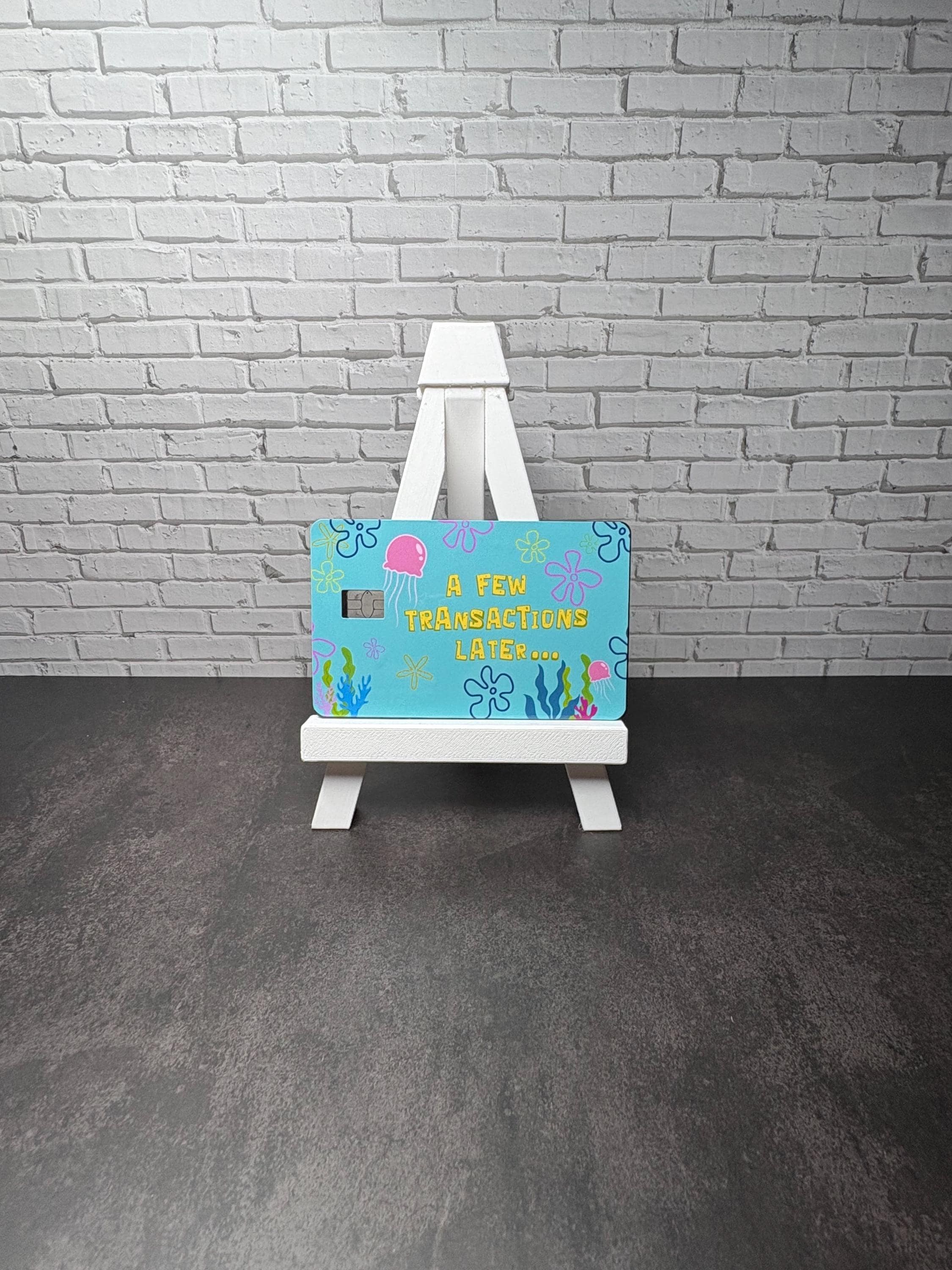 Funny Jellyfish Ocean Card Skin, Waterproof Vinyl Debit Sticker (Gift), view 3