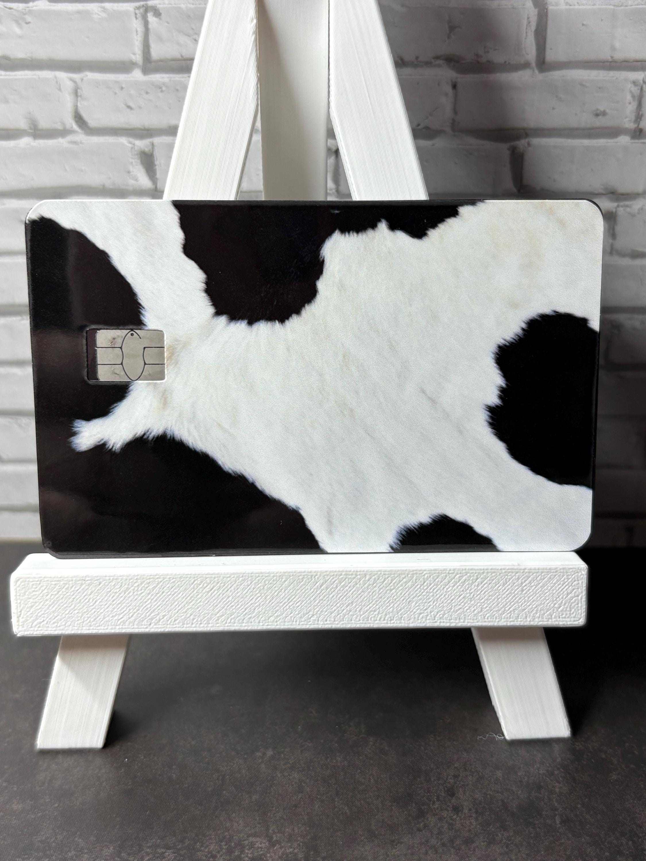 Cow Print Card Skin, Farmhouse Animal Vinyl Decal (Waterproof)