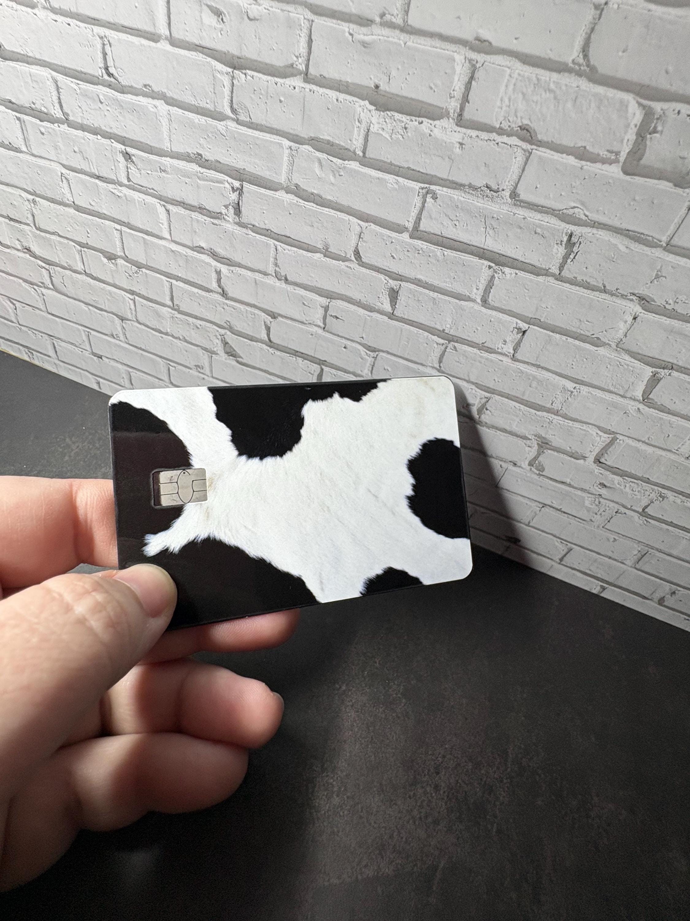 Cow Print Card Skin, Farmhouse Animal Vinyl Decal (Waterproof), view 4