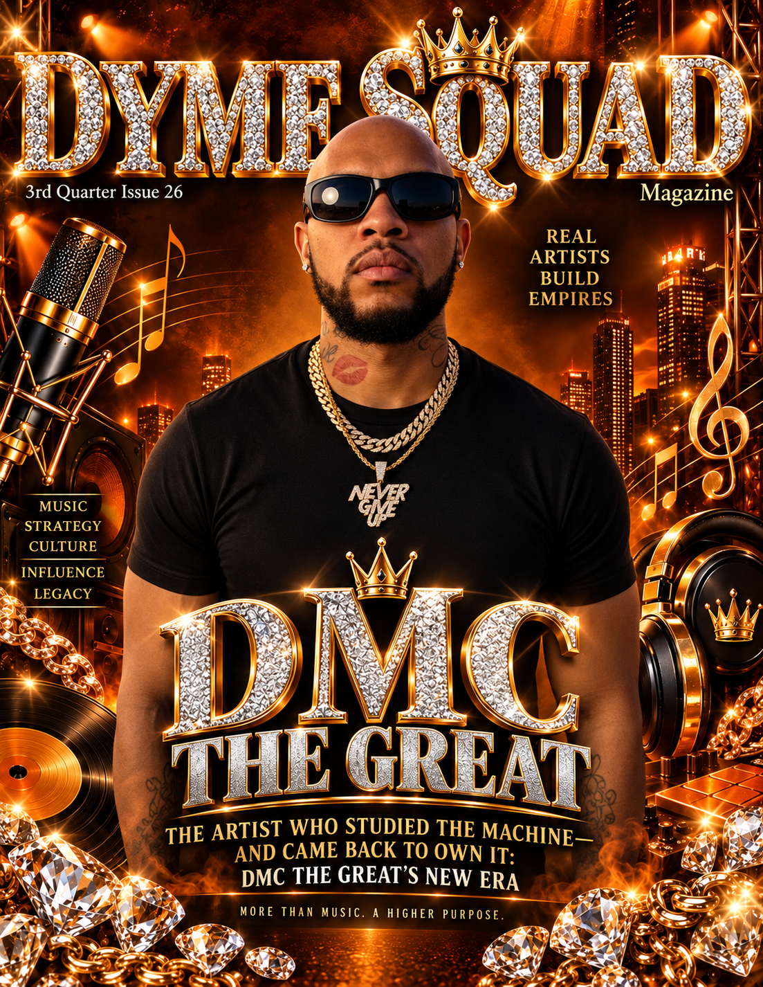 DMC The Great on the cover of Dyme Squad Magazine