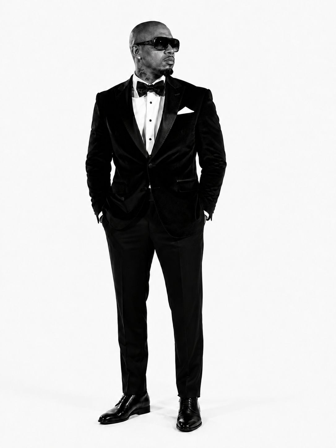DMC The Great in a black tuxedo