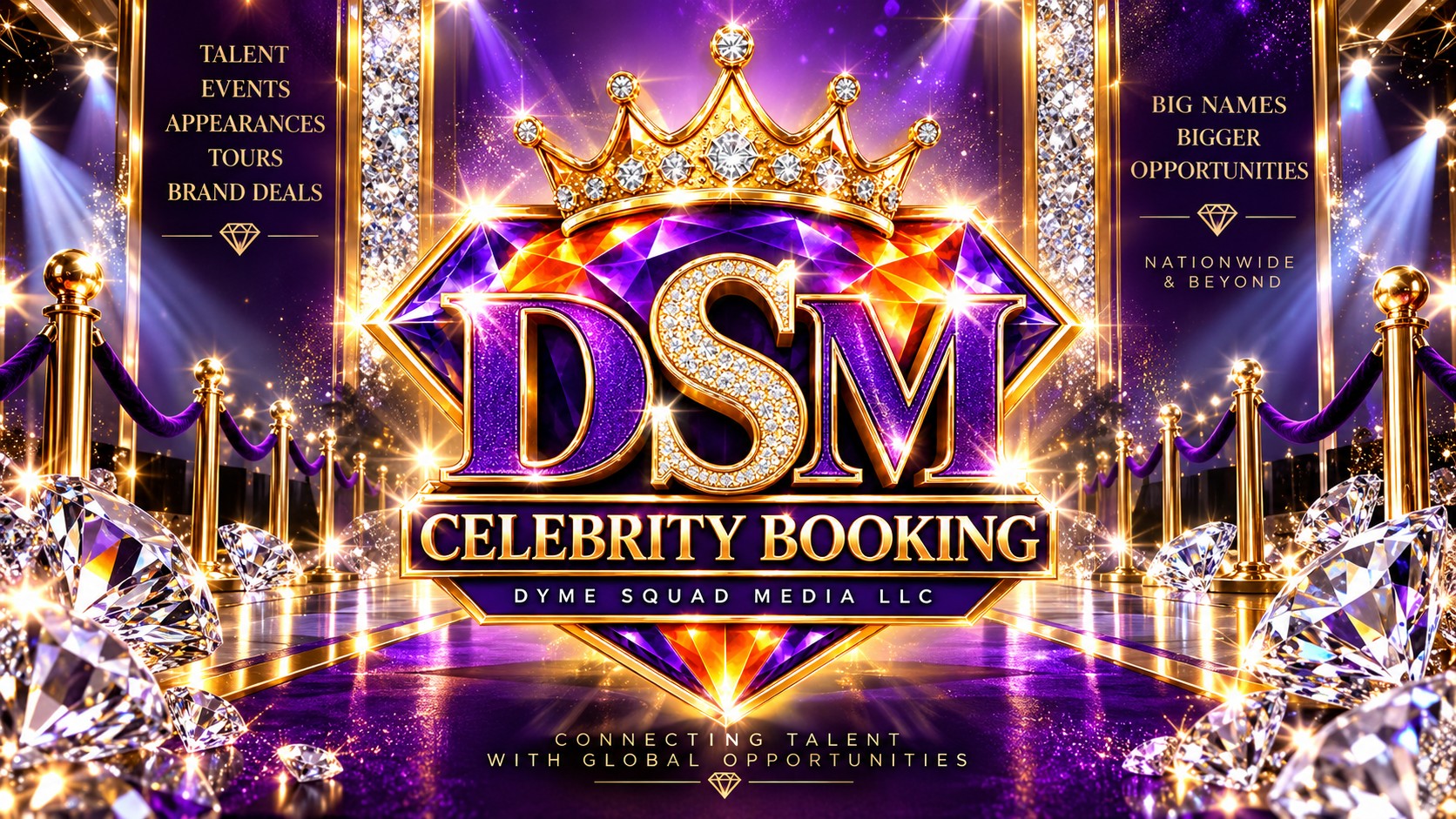 DSM Celebrity Booking, connecting talent with global opportunities