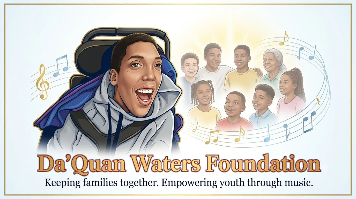Da’Quan Waters Foundation community moment