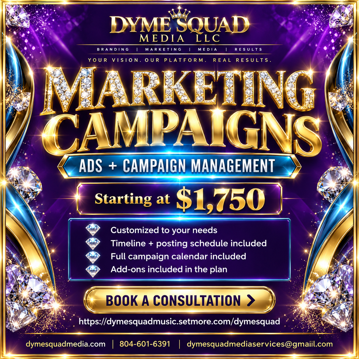 Dyme Squad Media Marketing Campaigns promotional offer