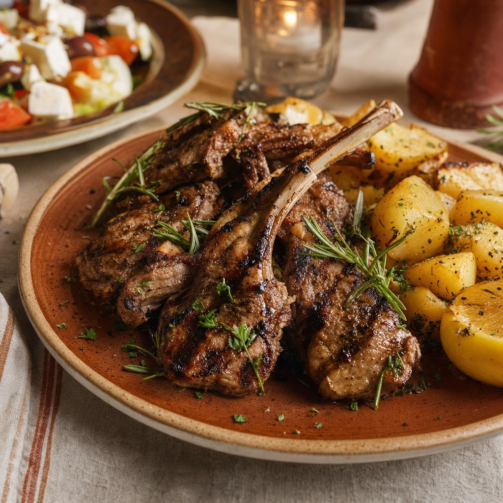 Greek lamb dish prepared for dinner