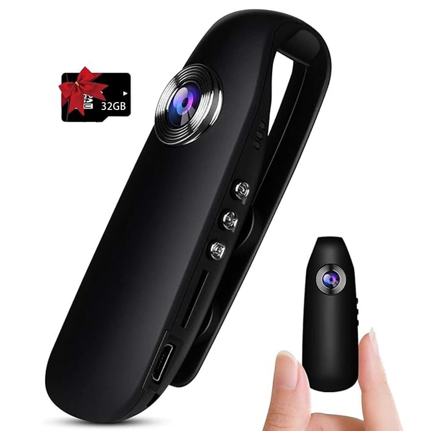 Bextgoo Body Camera with 32GB Memory Card 1080P FHD Body Cam Loop Storage 3-7HR Battery Life Wearable Body Cam for Home and Outdoor