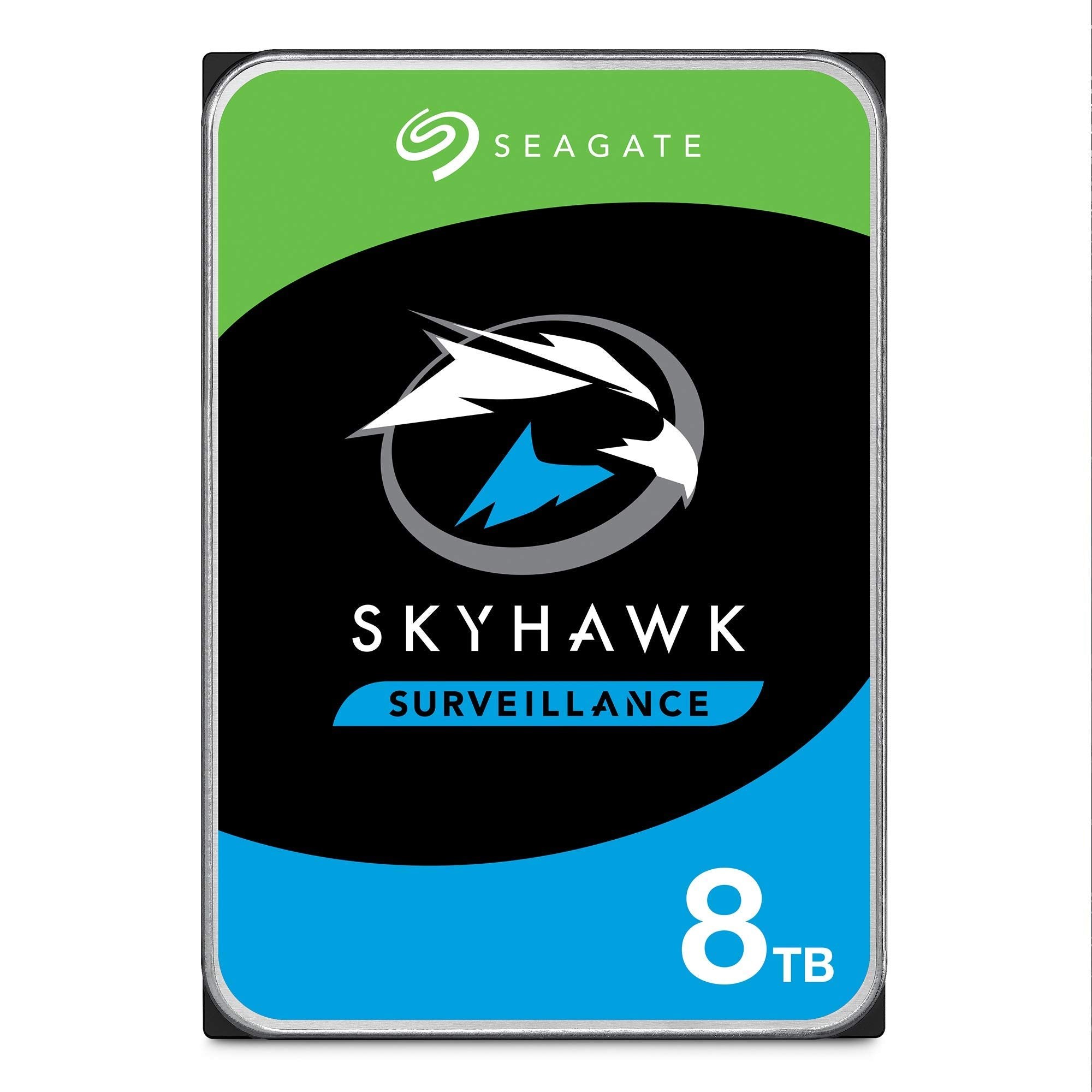 Seagate Skyhawk 8TB Surveillance Internal Hard Drive HDD – 3.5 Inch SATA 6GB/s 256MB Cache for DVR NVR Security Camera System with Drive Health Management – (T8000VX0022) (Renewed)