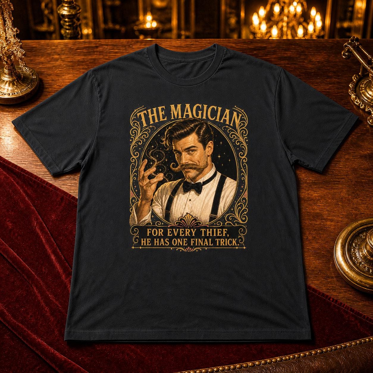 The Magician For Every Thief He Has One Final Trick Vintage Tee, product view 2