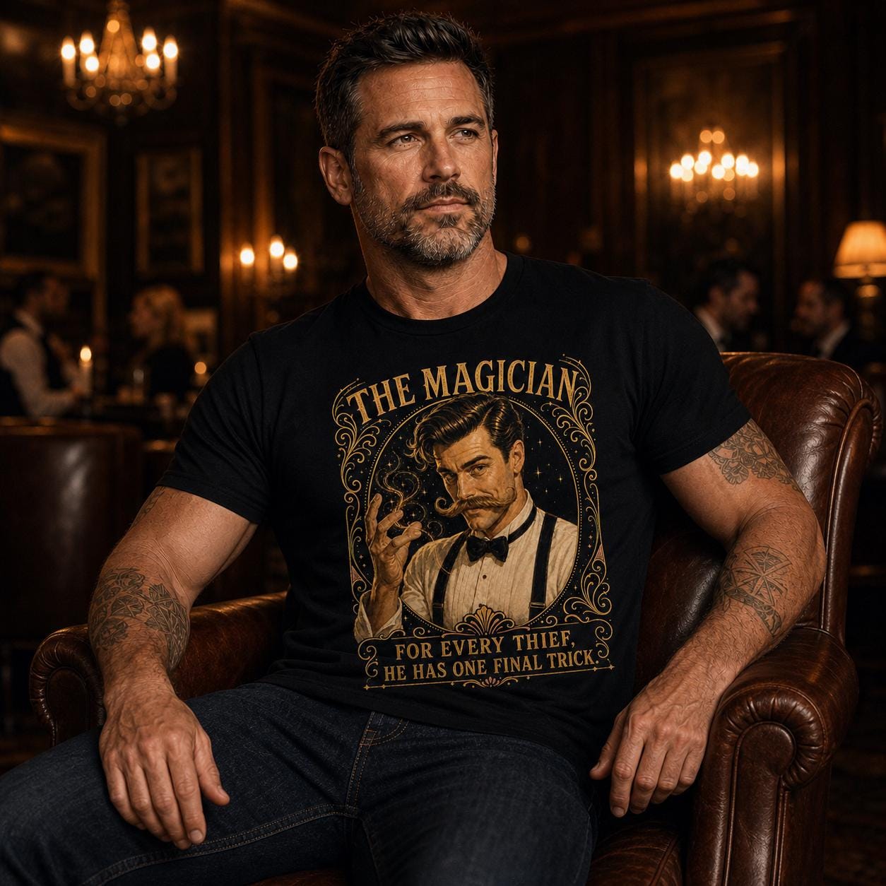The Magician For Every Thief He Has One Final Trick Vintage Tee, product view 5