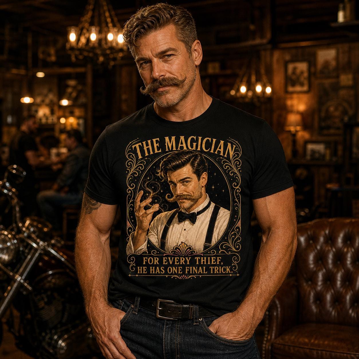 The Magician For Every Thief He Has One Final Trick Vintage Tee, product view 7