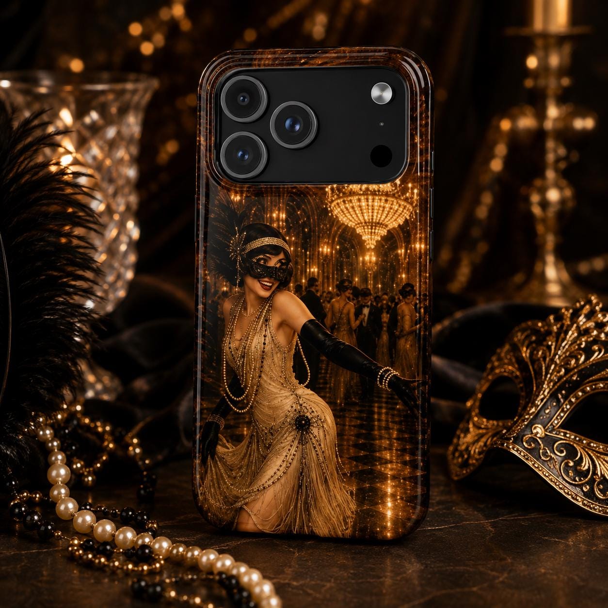 Flapper 1920s Tough Phone Case, product view 4