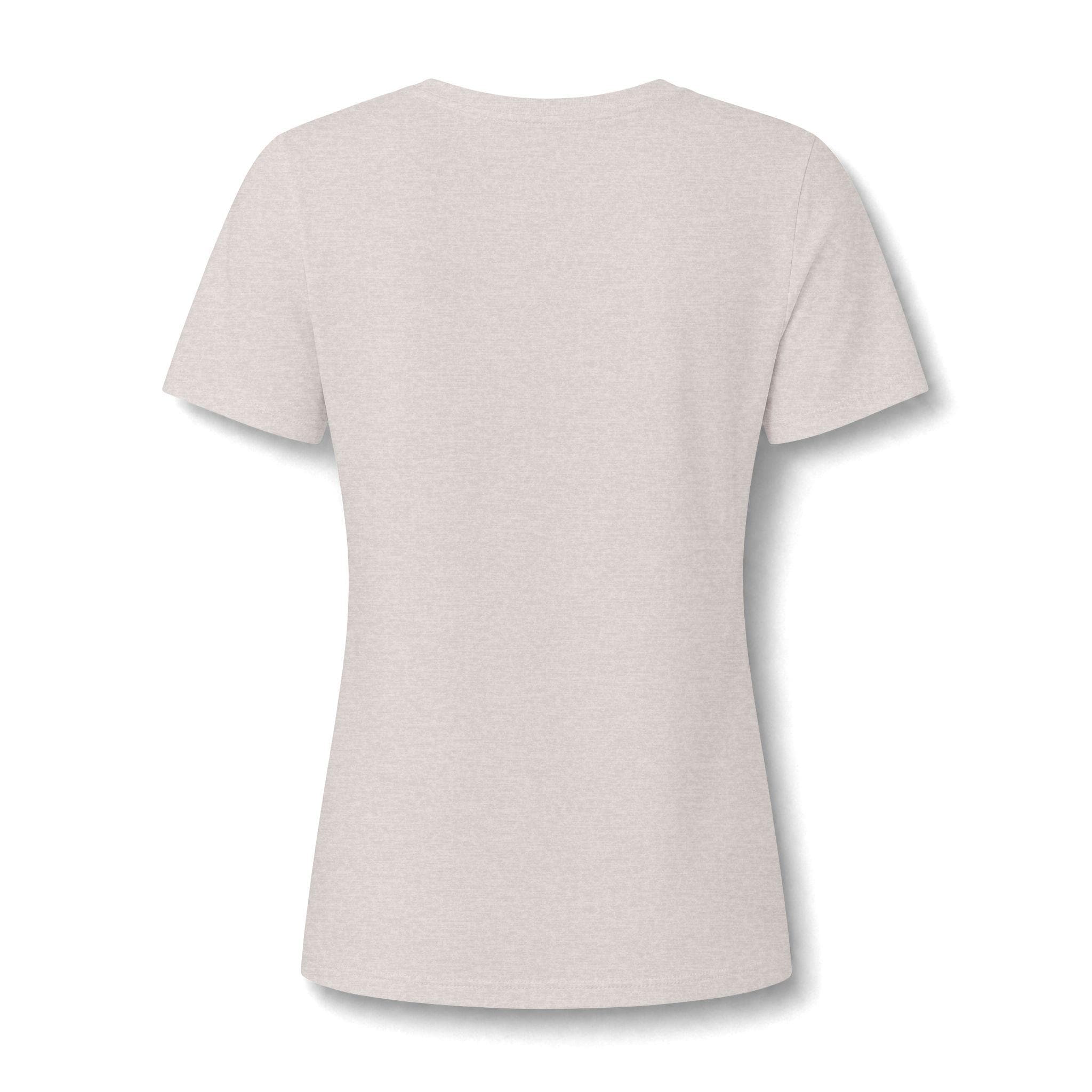 Women's Relaxed Heather CVC V-Neck Tee, product view 5