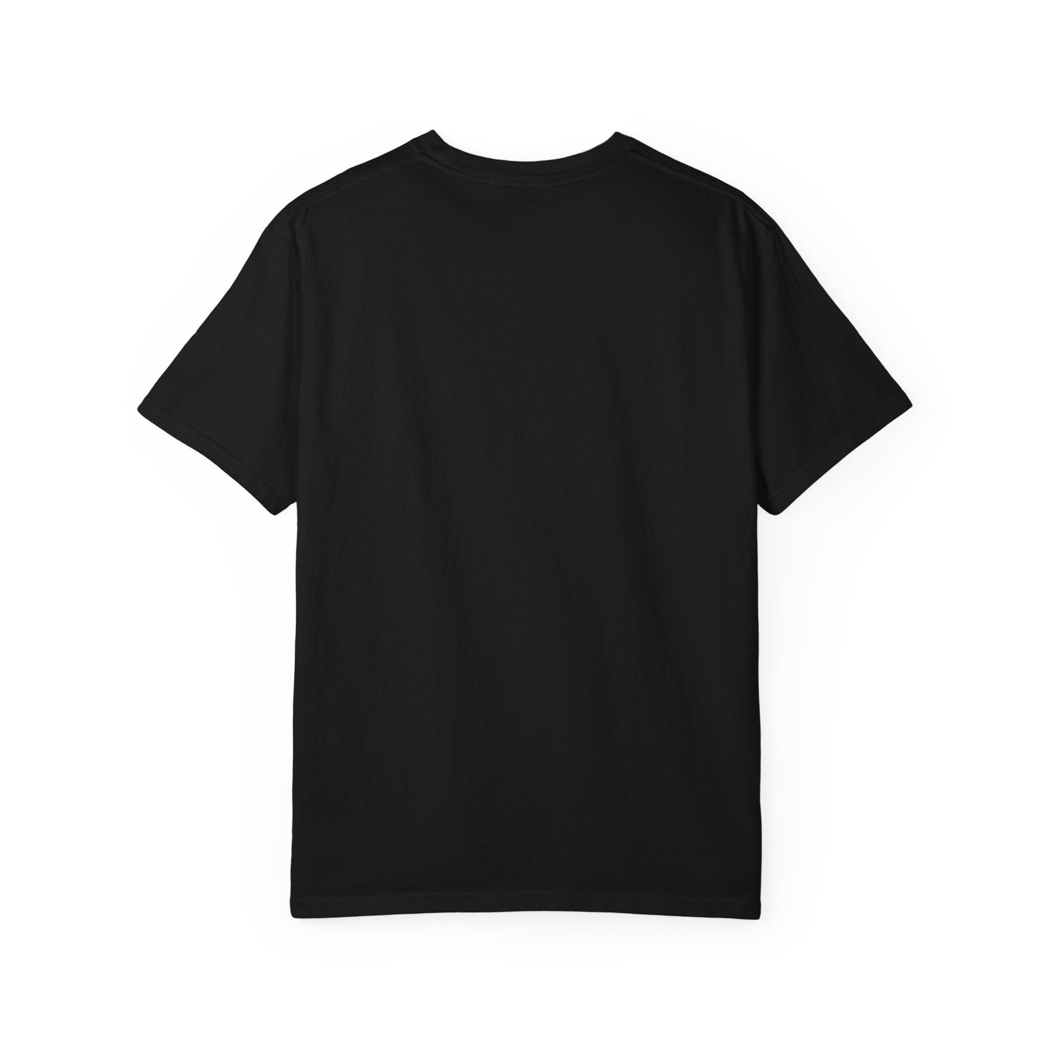 Teacher T-Shirt – Colorful School Icons, Garment-Dyed Cotton Tee, product view 7