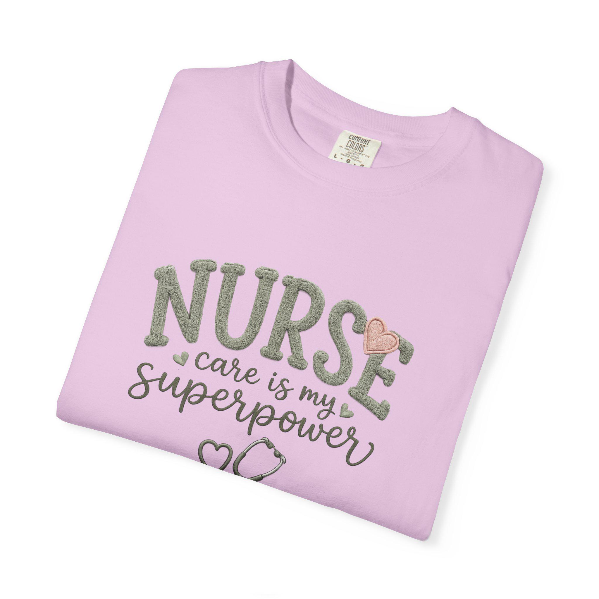 Nurse Care Is My Superpower T-Shirt, product view 5