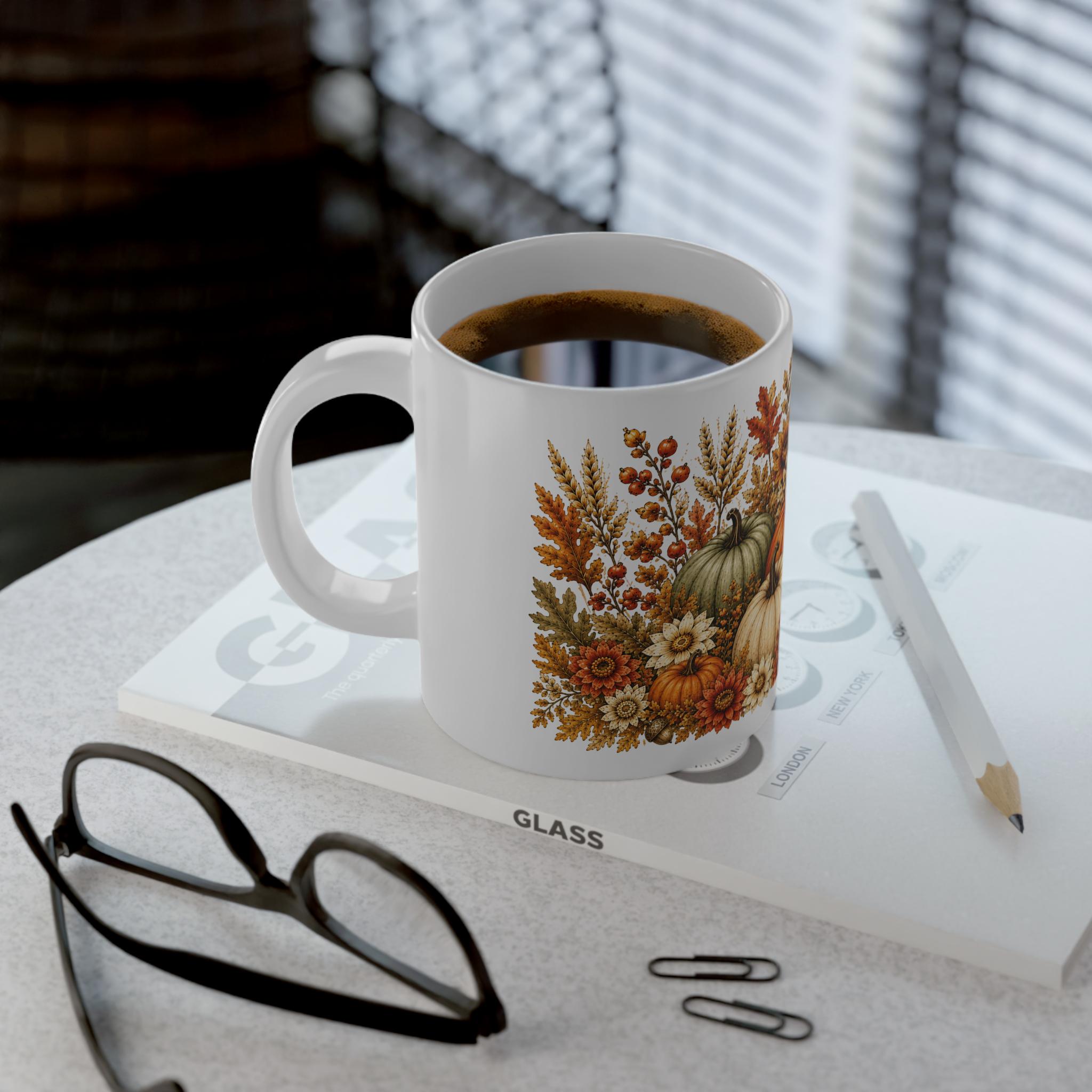 Autumn Pumpkin & Sunflower 20oz Jumbo Mug, product view 5