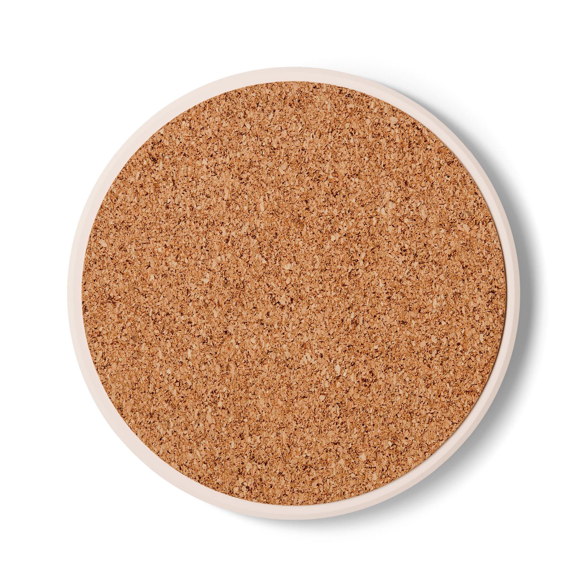 Generation X Ceramic Coaster – Retro Pink X Floral Tribute, product view 2