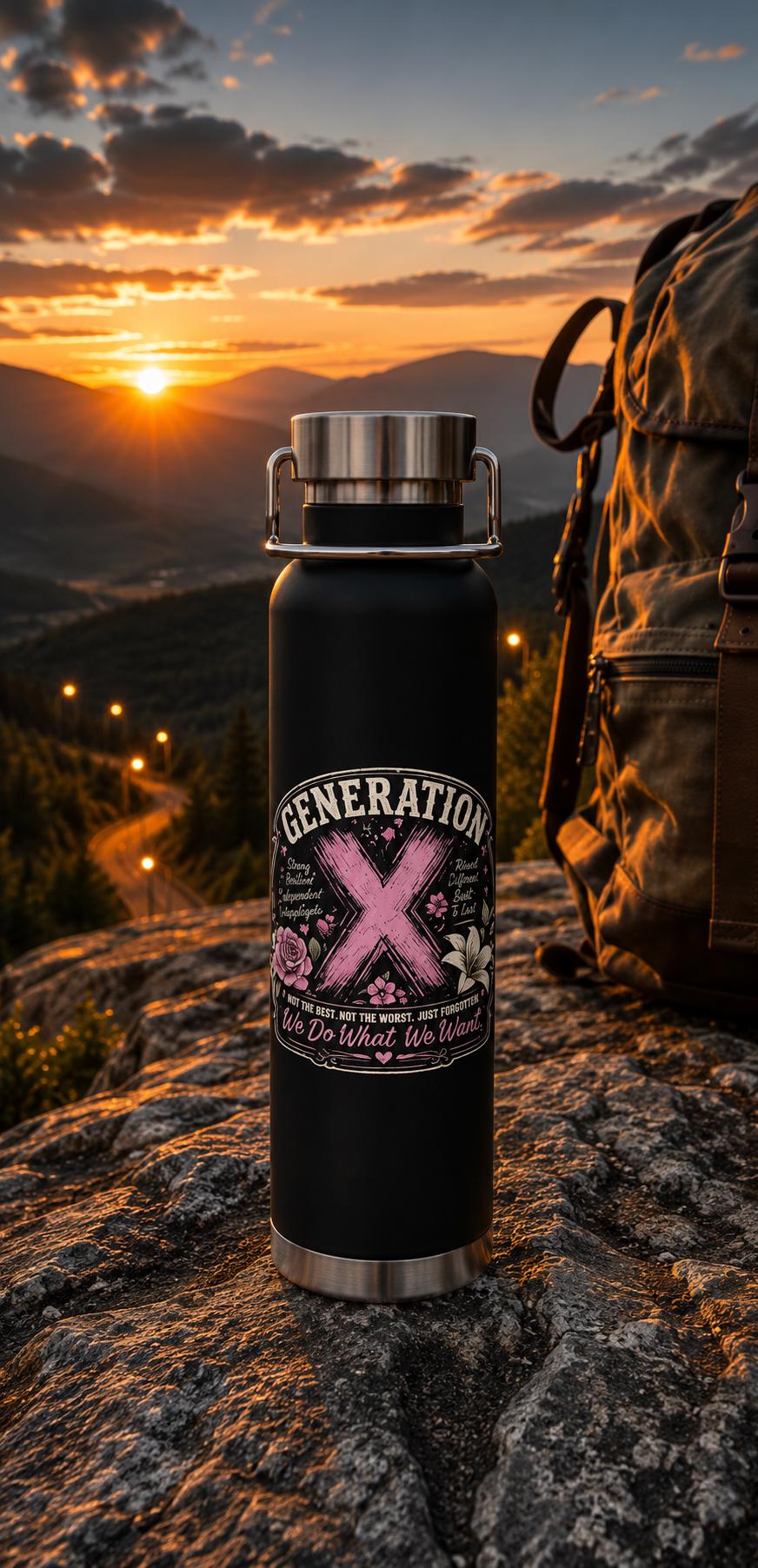 Generation X Floral Insulated 22oz Water Bottle
