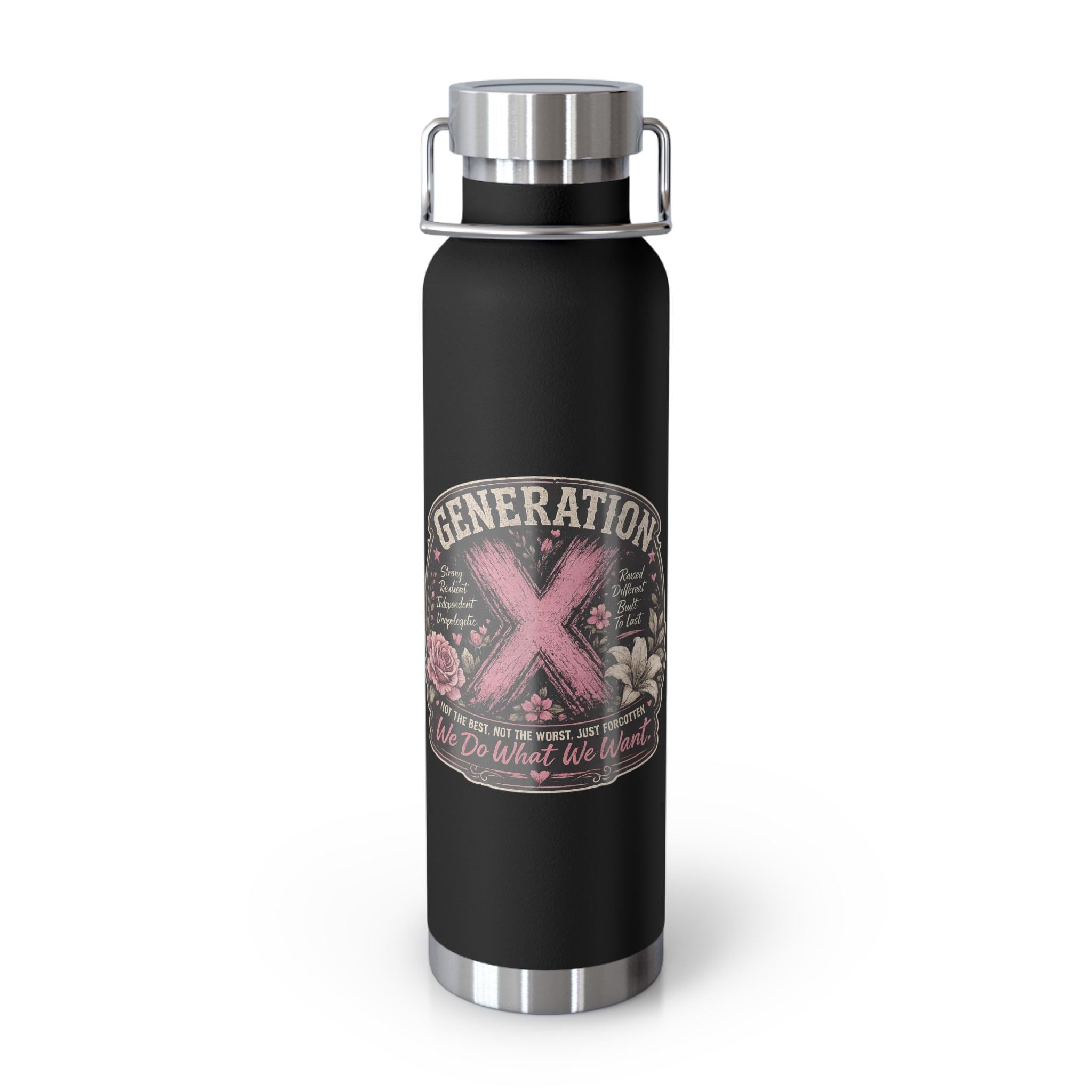 Generation X Floral Insulated 22oz Water Bottle, product view 2
