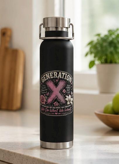 Generation X Floral Insulated 22oz Water Bottle, product view 4
