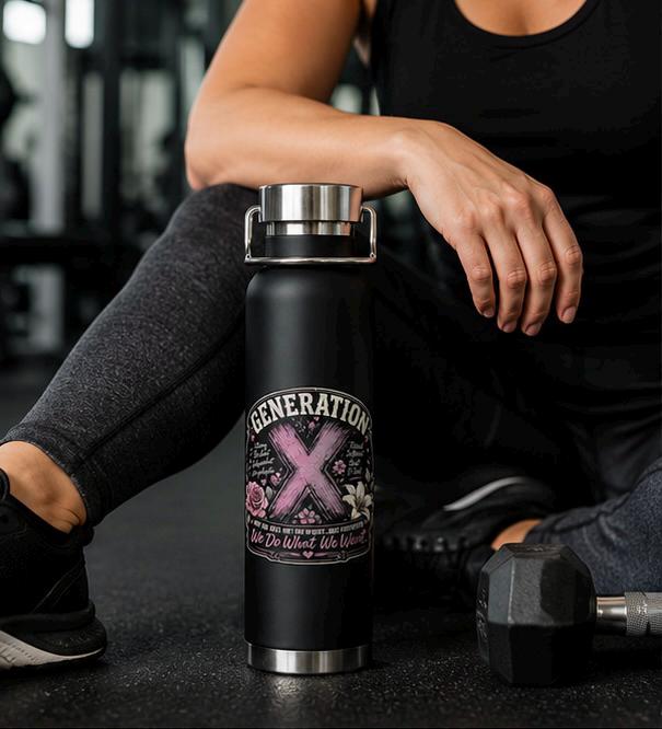 Generation X Floral Insulated 22oz Water Bottle, product view 5