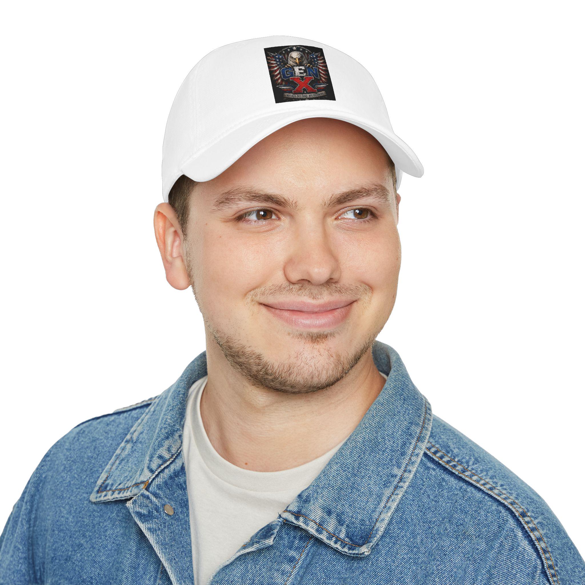 Patriotic Eagle with Flag Patch Baseball Cap | American USA Stars Stripes, product view 4