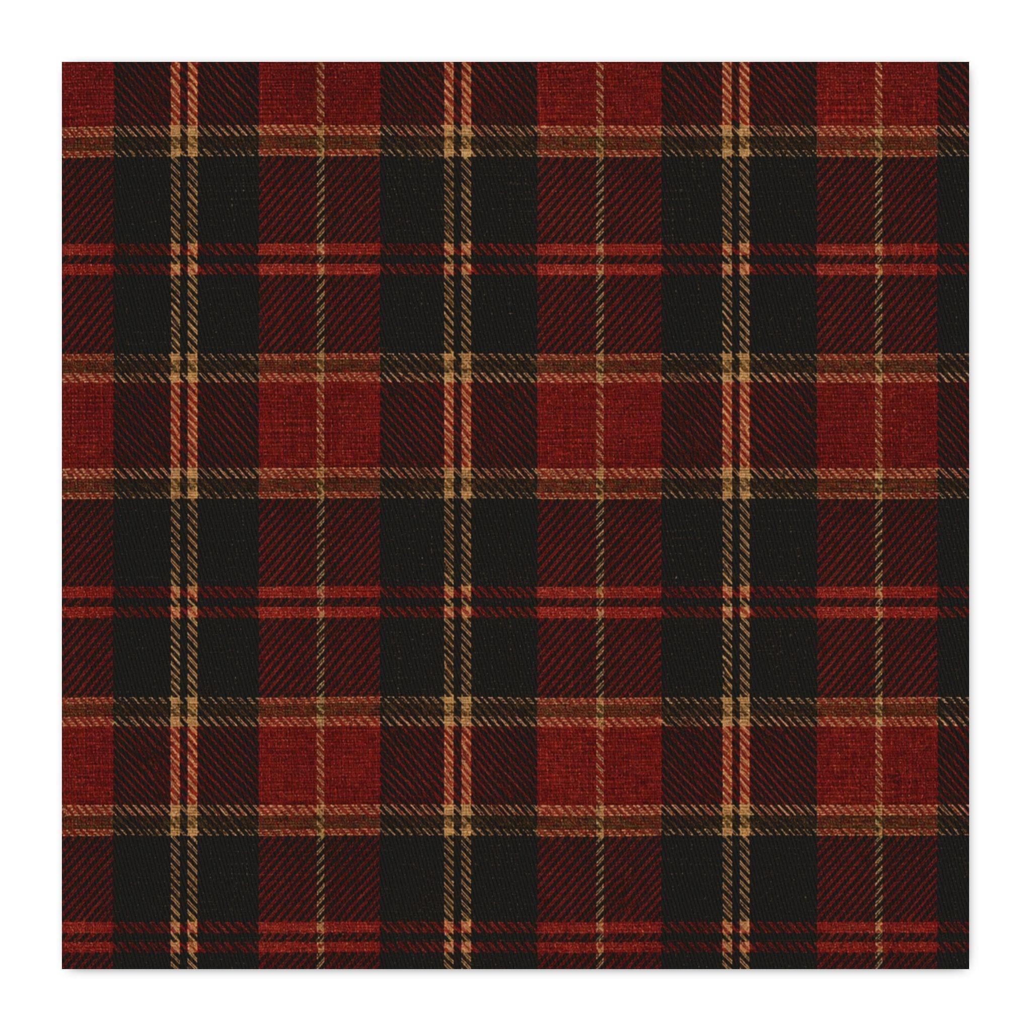 Cottage Cranberry Tartan CUSTOM Cotton Twill Fabric