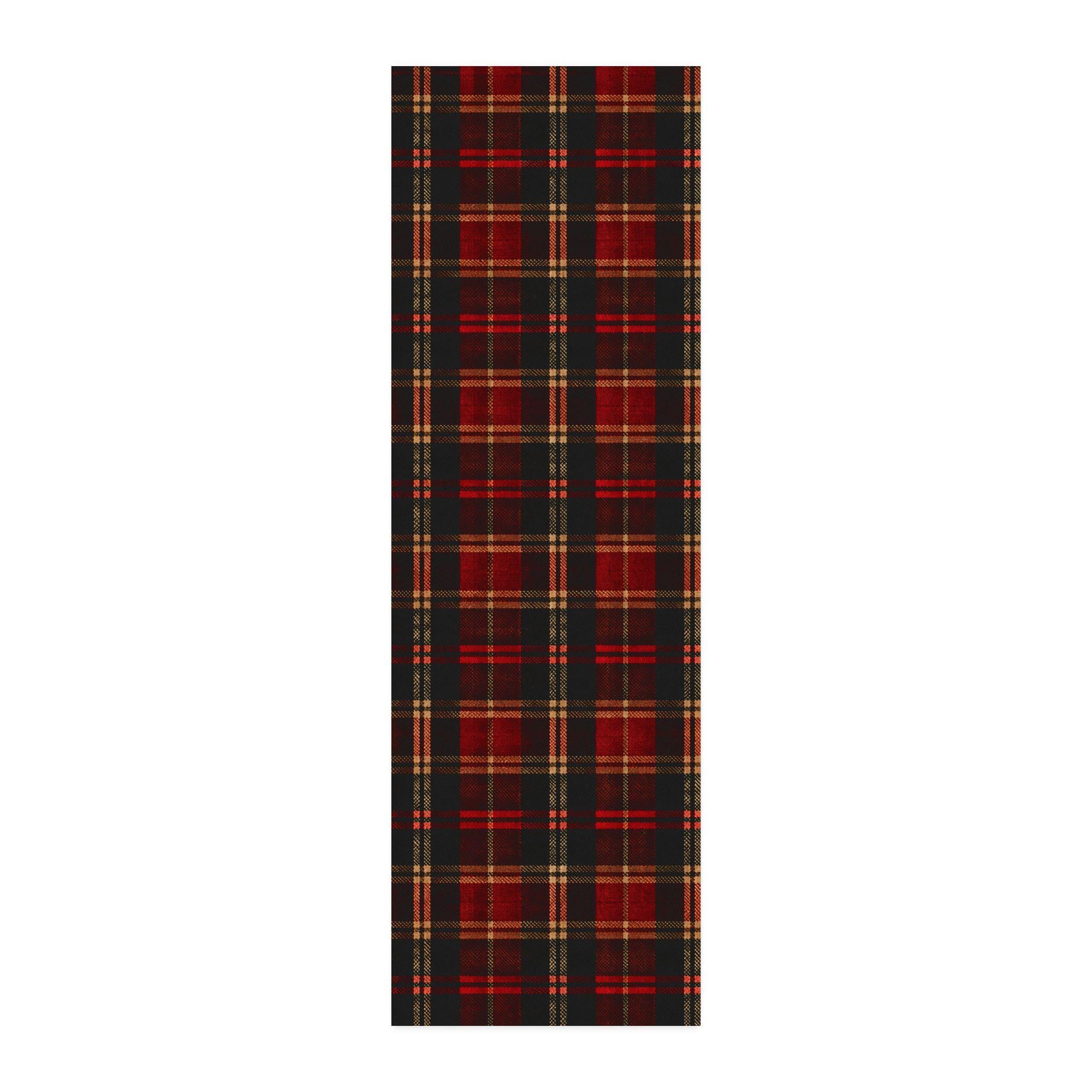 Cottage Cranberry Tartan CUSTOM Cotton Twill Fabric , view 5