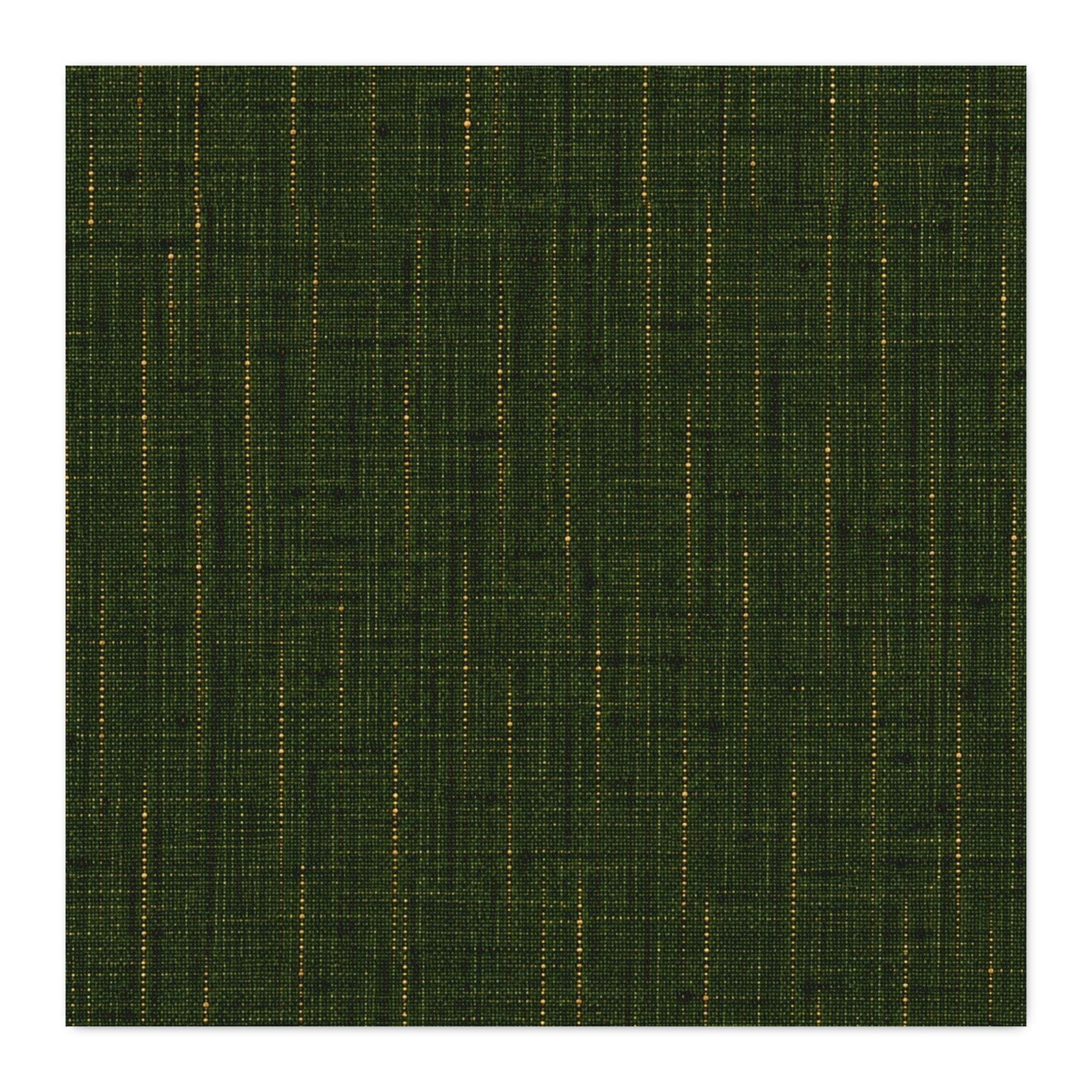 Cottage Evergreen Gold Pinstripe CUSTOM Cotton Twill Fabric