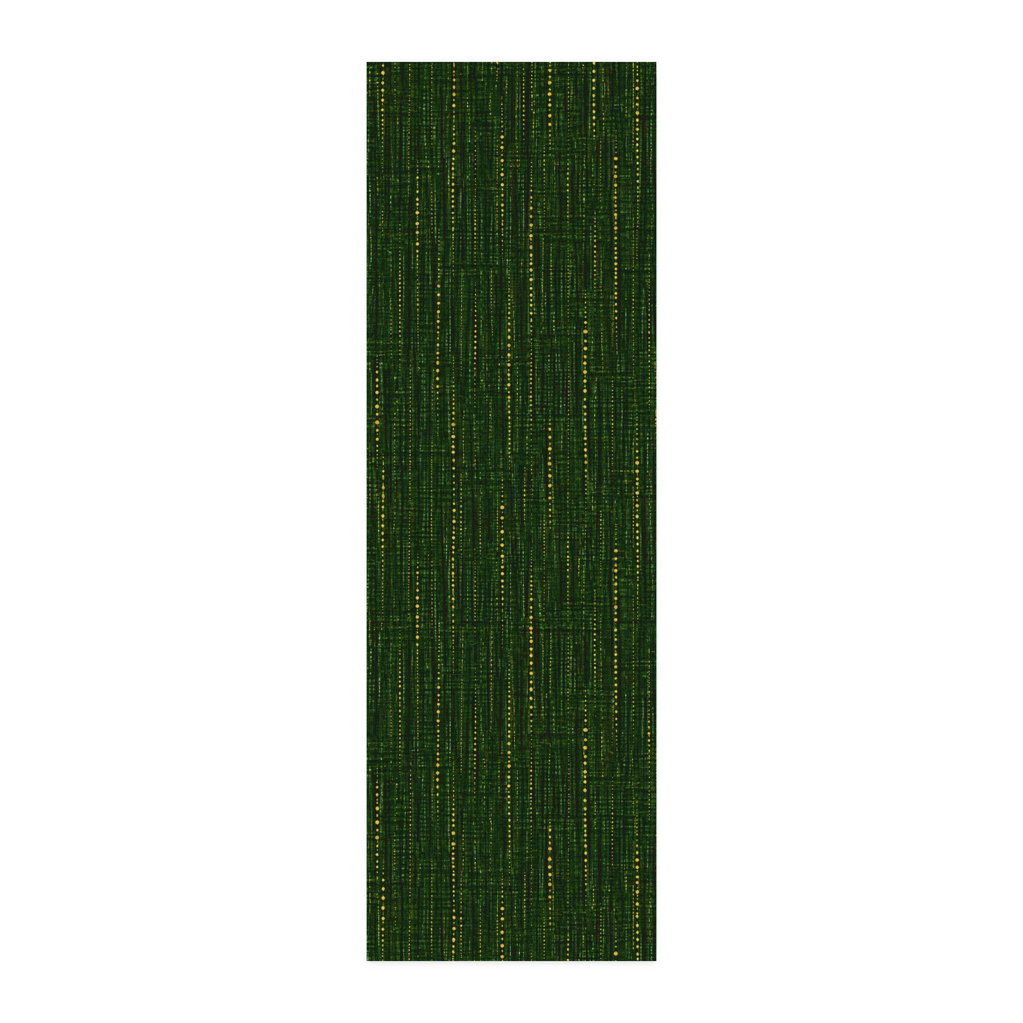 Cottage Evergreen Gold Pinstripe CUSTOM Cotton Twill Fabric , view 5