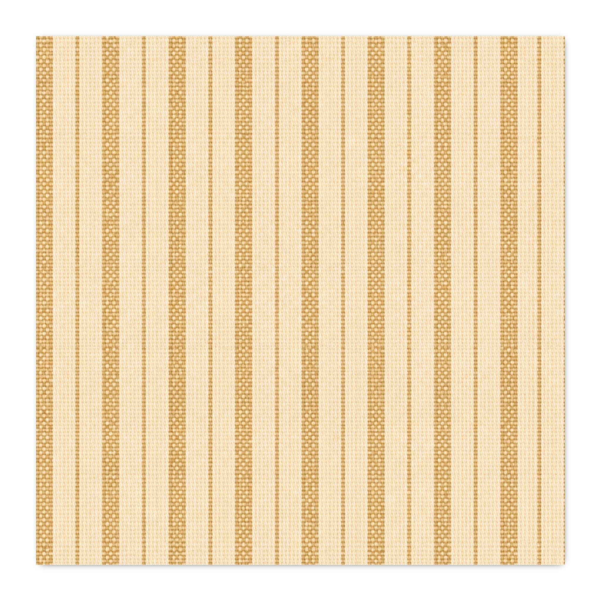 Wheat Ticking Stripe Cotton Twill Fabric Neutral Striped Upholstery & Sewing Cloth