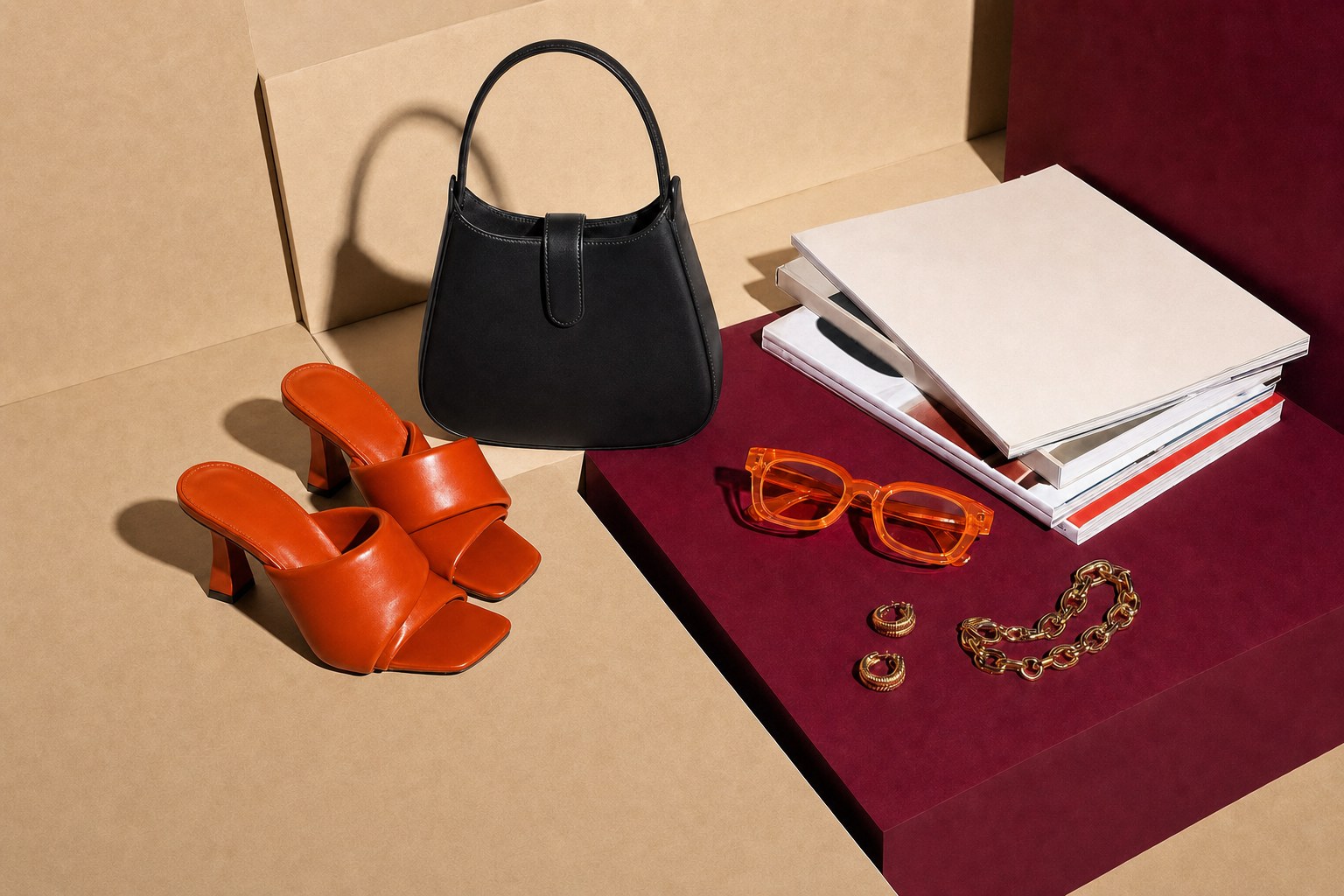 Curated accessories and knitwear
