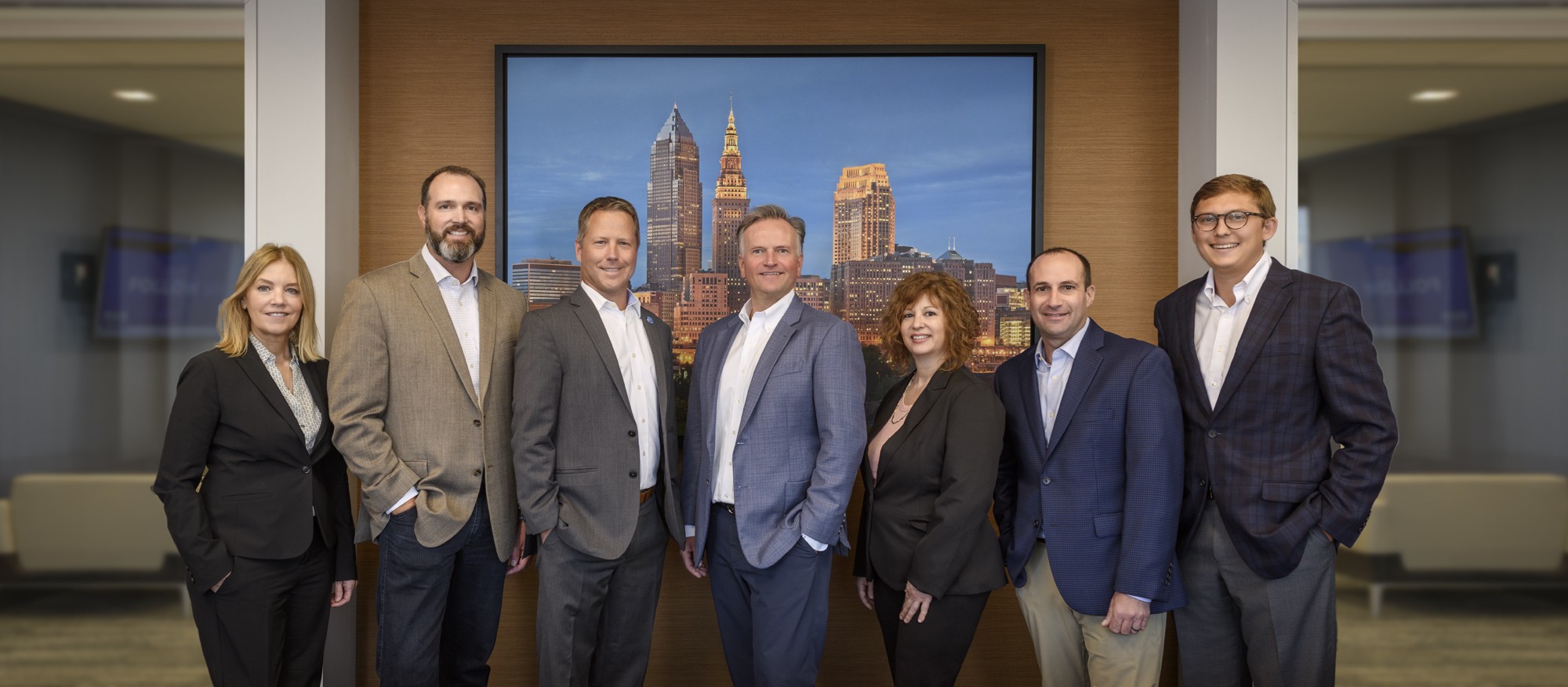 Corporate leadership team portrait